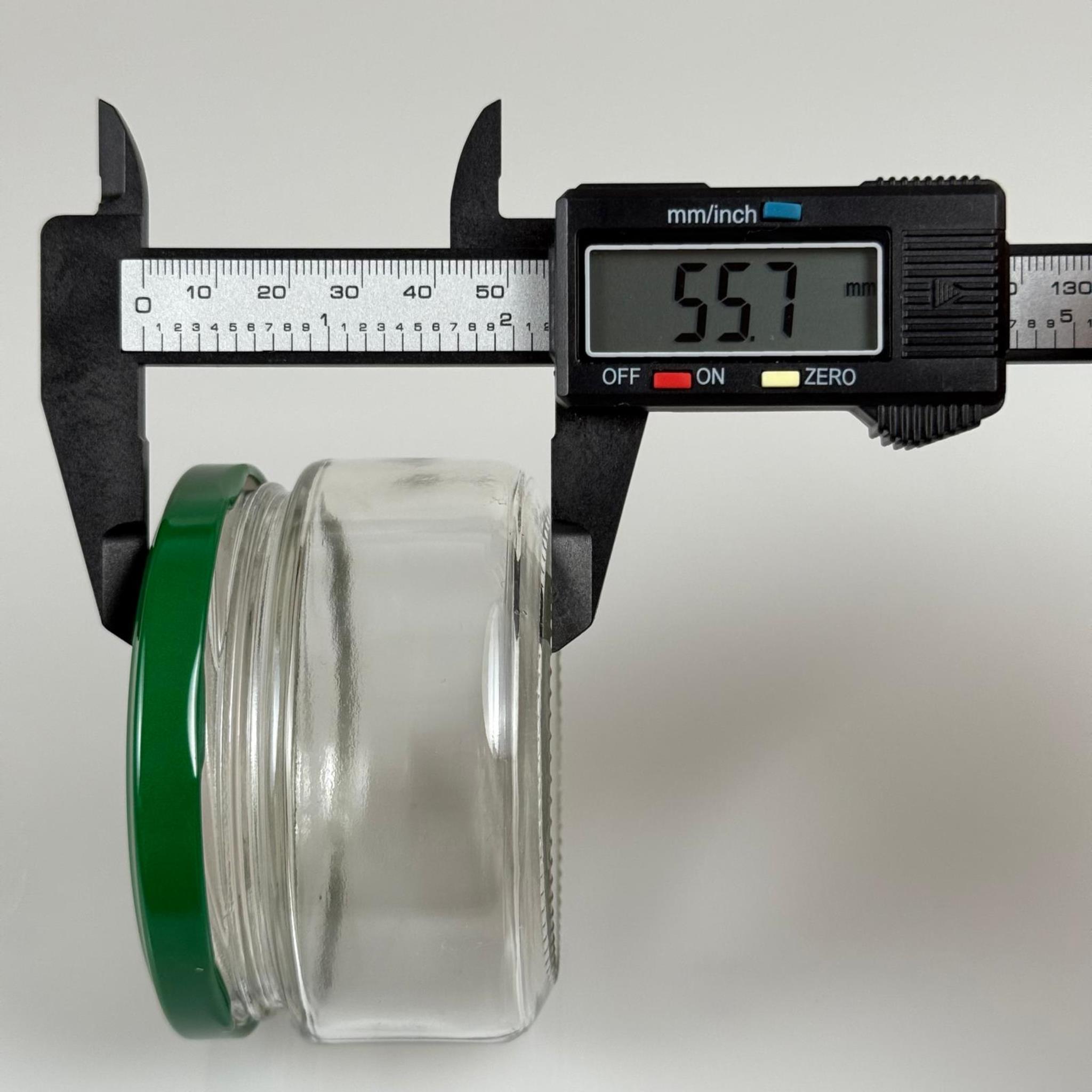 230 CC CAM KAVANOZ - KOYU YEŞİL METAL KAPAKLI - 230 ML CAM KAVANOZ - GENİŞ MAGNOLİA KAVANOZU