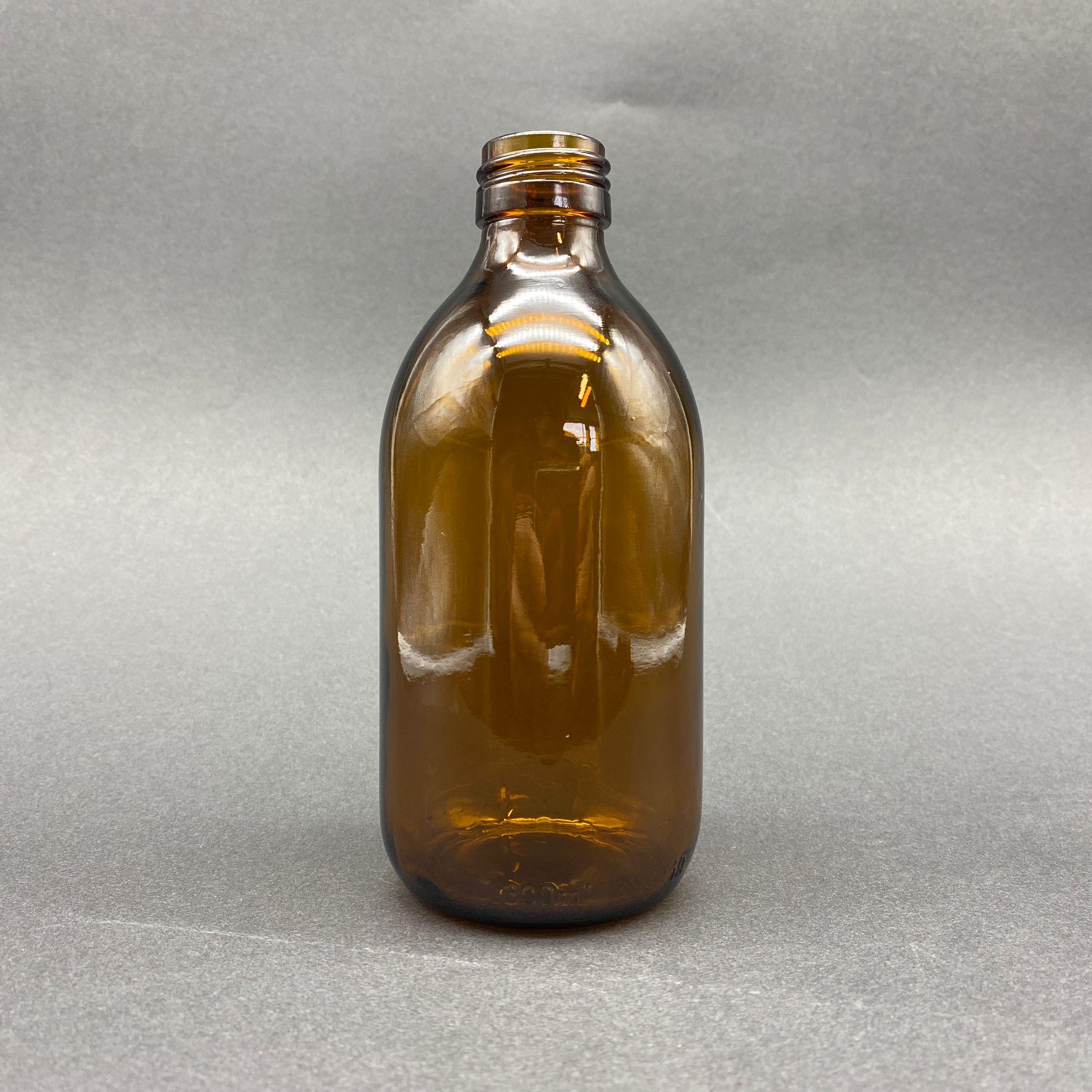 300 CC AMBER CAM ŞİŞE KAPAKSIZ (28 AĞIZ) - 300 ML CAM ECZA ŞİŞESİ  - KAHVERENGİ - ŞİŞECAM ÜRÜN KODU: 716430