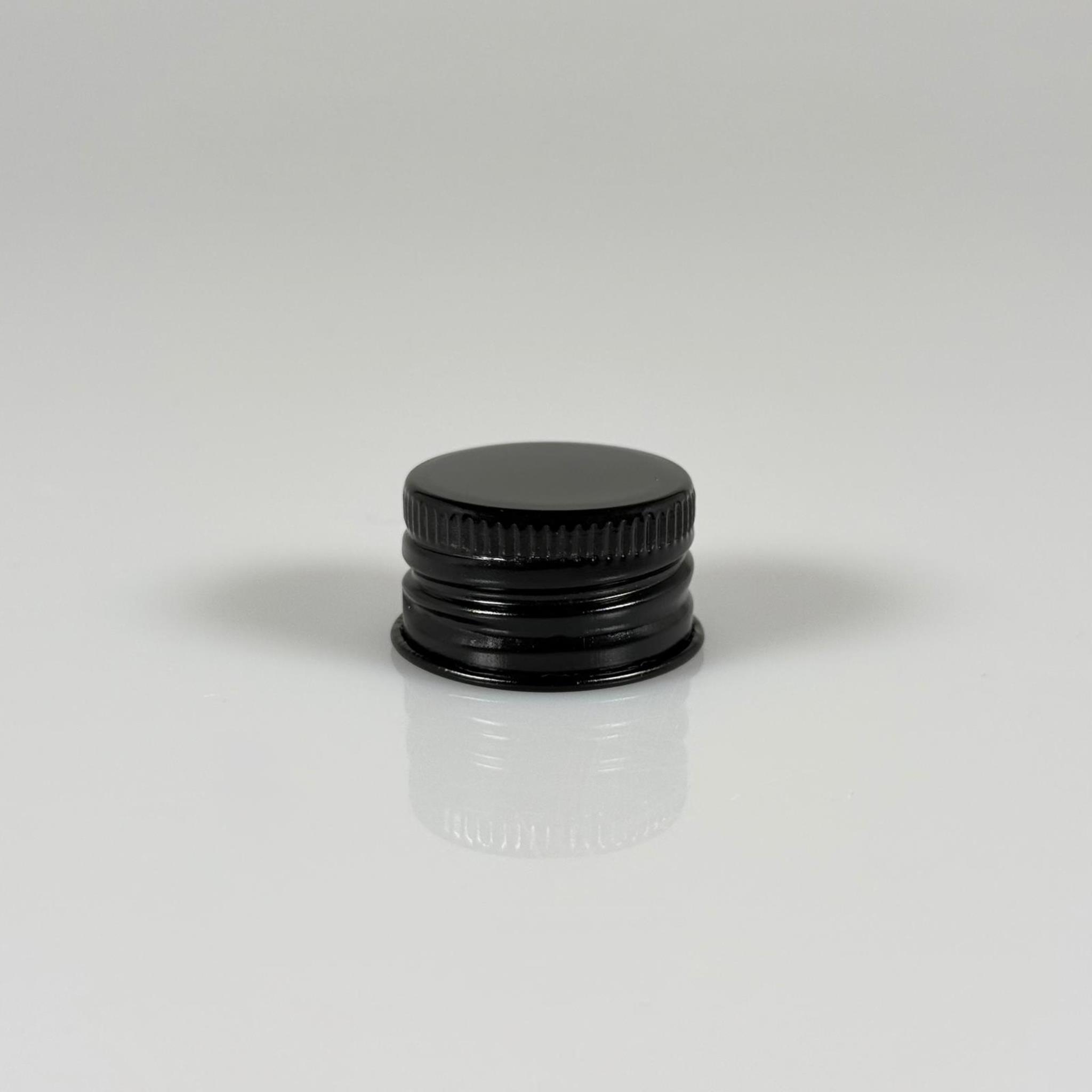 24 MM VİDALI METAL ALÜMİNYUM SİYAH KAPAK