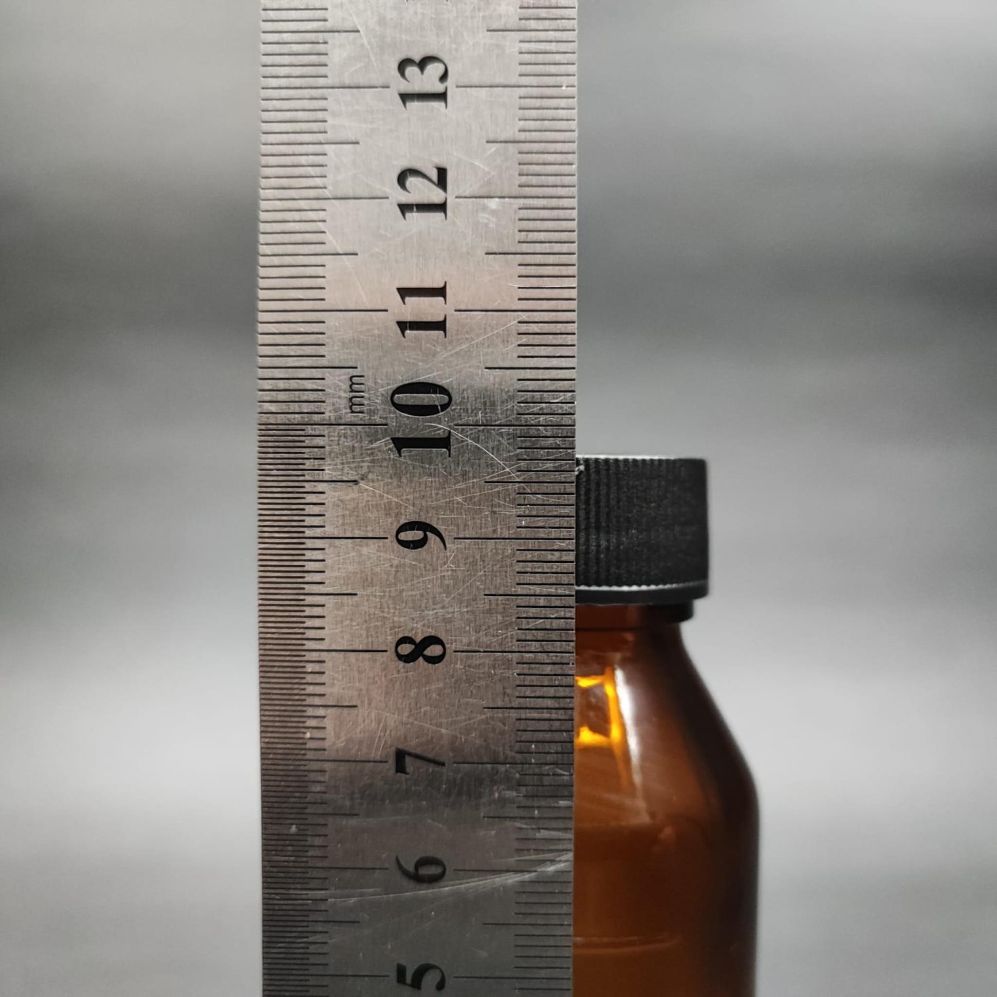 60 ML DOLUMU KOLAY, GENİŞ AĞIZLI İÇTEN DAMLALIKLI ŞİŞE (25 MM AĞIZ)  - 60 CC SİYAH CONTALI KAPAKLI İÇTEN DAMLALIKLI CAM ECZA ŞİŞESİ - AMBER KAHVERENGİ