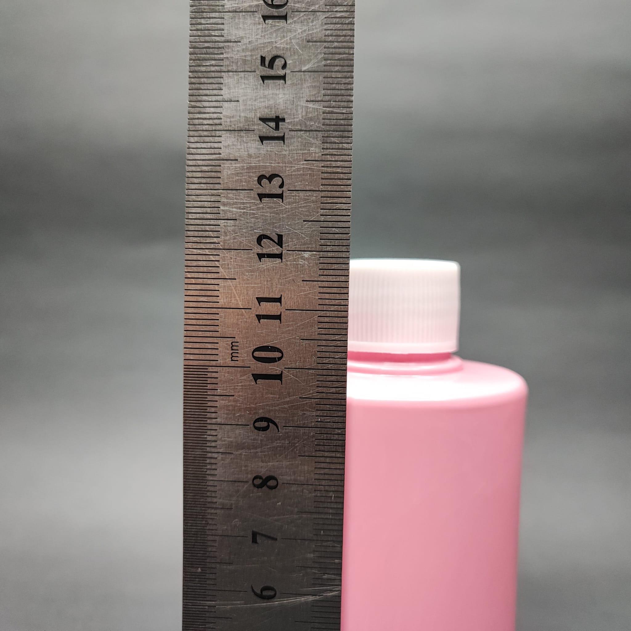 200 CC KÜT BOYUNLU SİLİNDİR PET ŞİŞE (24 GR) - CONTALI BEYAZ KAPAKLI - 200 ML PLASTİK ŞİŞE - PEMBE