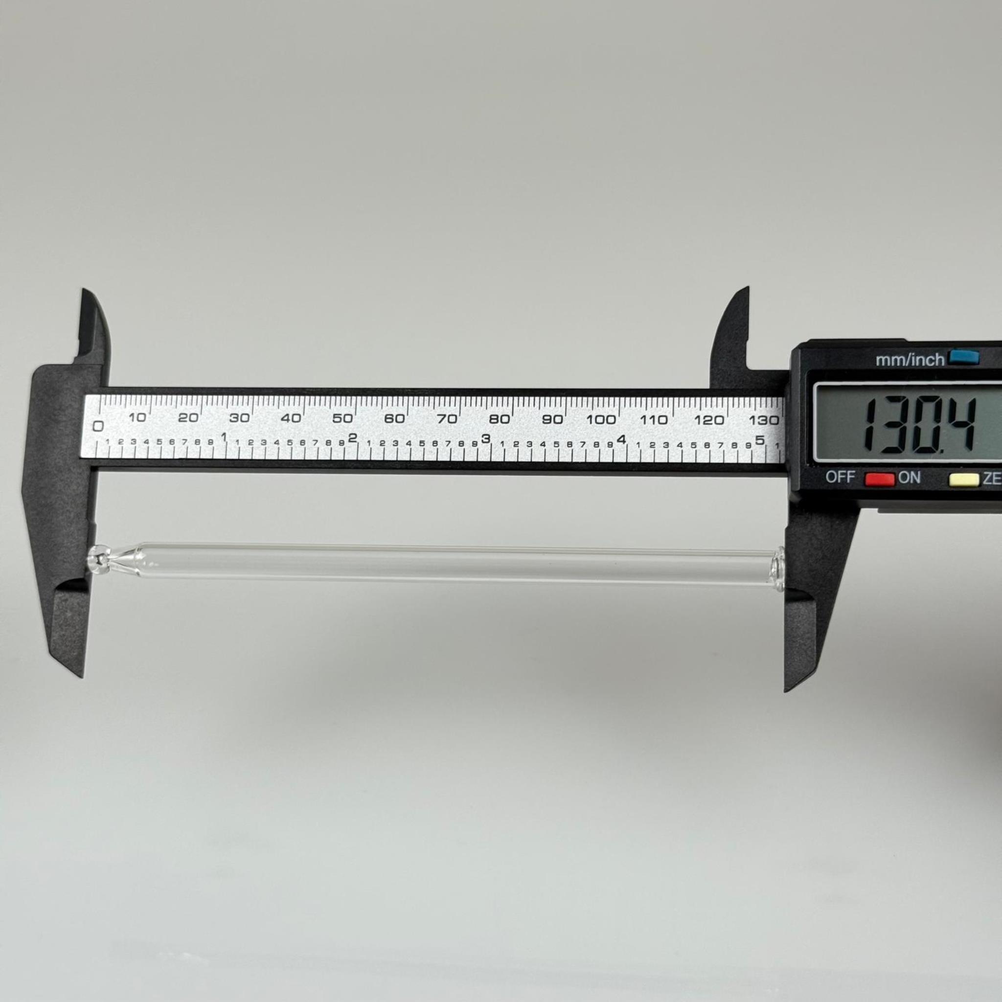 132 MM CAM ÇUBUK - DAMLALIKLI ŞİŞE İÇİN CAM PİPET (100 CC YASSI ŞİŞE İÇİN)