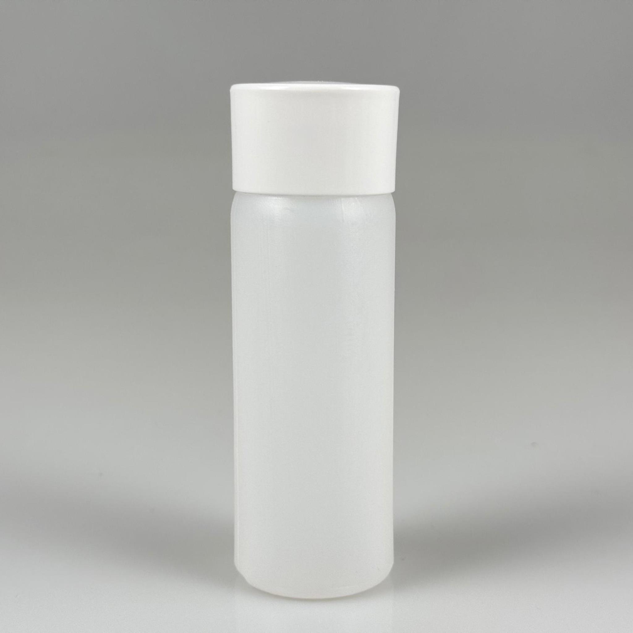 100 CC NATÜREL SERT POLİETİLEN ŞİŞE ( 24 MM ) + BEYAZ GENİŞ PLASTİK KAPAKLI + PLASTİK TIPALI - 100 ML SERT POLİETİLEN ASETON ŞİŞESİ