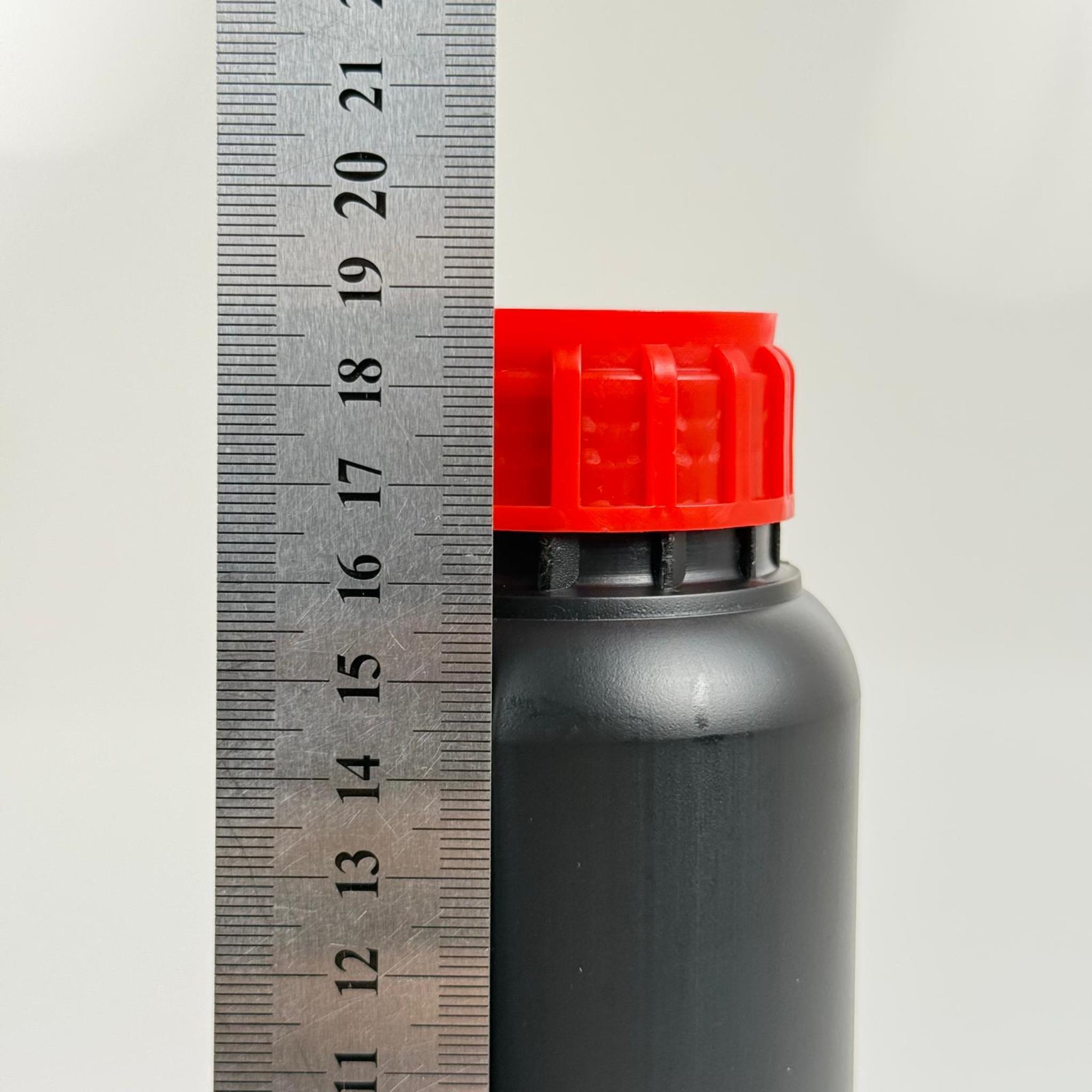 0,5 LT ZİRAİ İLAÇ BİDONU SİYAH + KIRMIZI ALÜMİNYUM FOLYOLU İNDİKSİYON CONTA SK50 KAPAK + KENDİNDEN YAPIŞKANLI KÖPÜK CONTALI - 500 CC PE POLİETİLEN TARIM BİDON