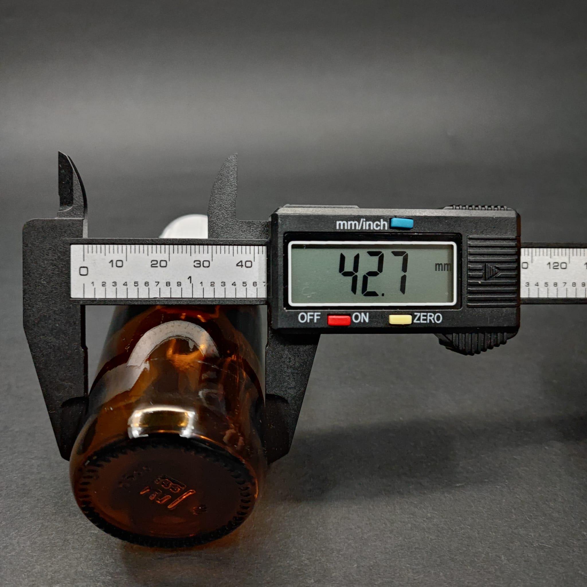 75 ML DOLUMU KOLAY, GENİŞ AĞIZLI İÇTEN DAMLALIKLI ŞİŞE (25 MM AĞIZ)  - 75 CC BEYAZ KİLİTLİ DAMLALIKLI CAM ECZA ŞİŞESİ - AMBER KAHVERENGİ