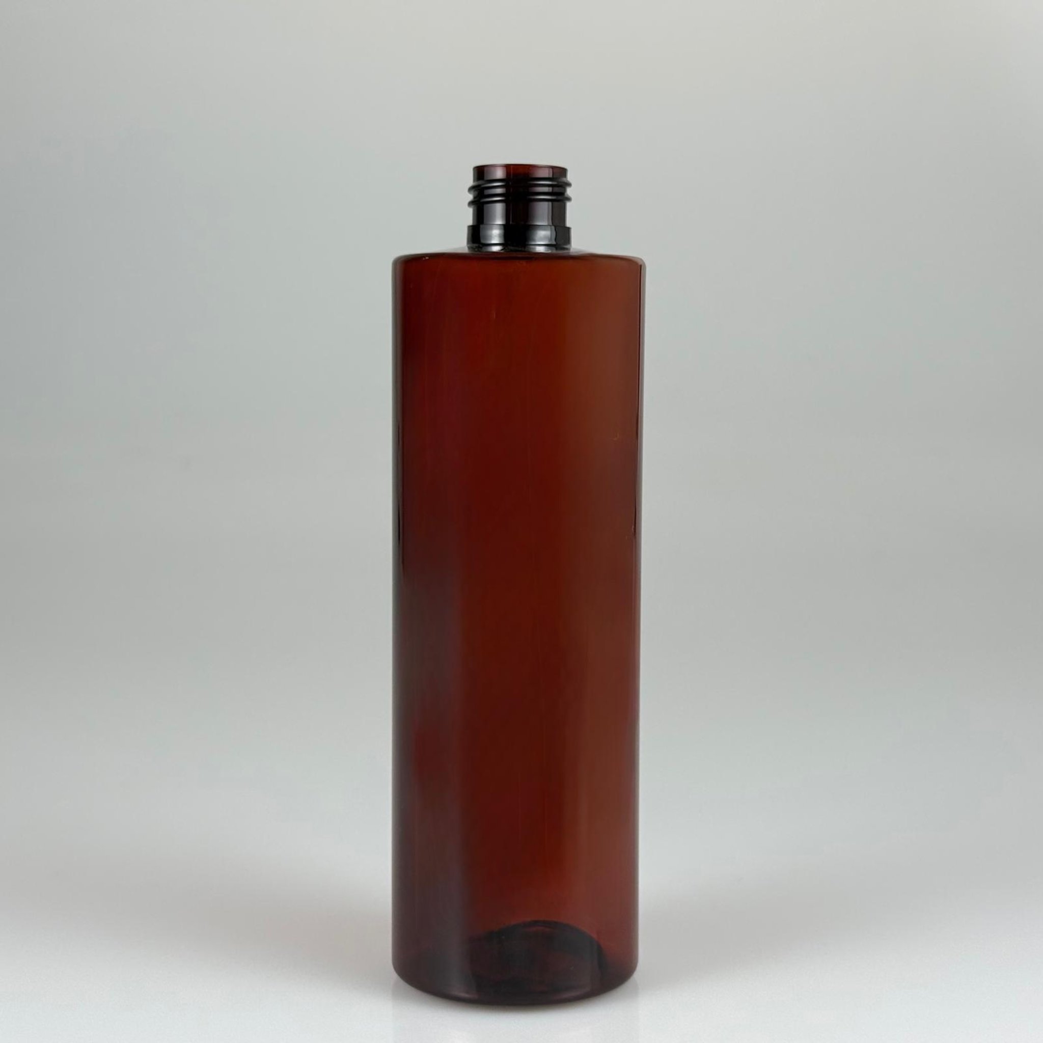 400 CC KÜT BOYUNLU SİLİNDİR PET ŞİŞE (30 GR) - KAPAKSIZ 24 AĞIZ - 400 ML PLASTİK ŞİŞE - AMBER