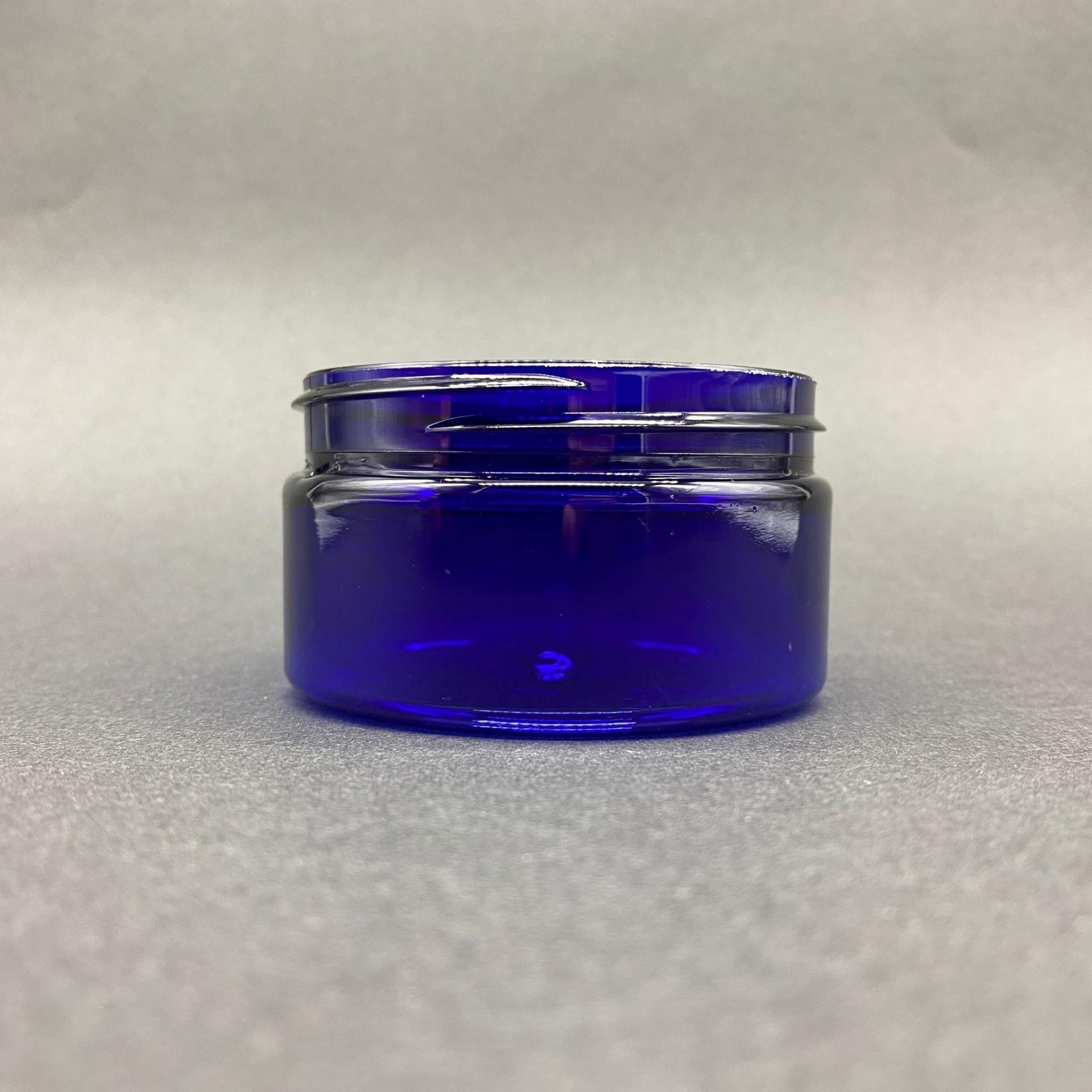 100 CC SERT PLASTİK MAVİ KREM KAVANOZU KAPAKSIZ (70 ağız) - 100 ML PLASTİK KAVANOZ