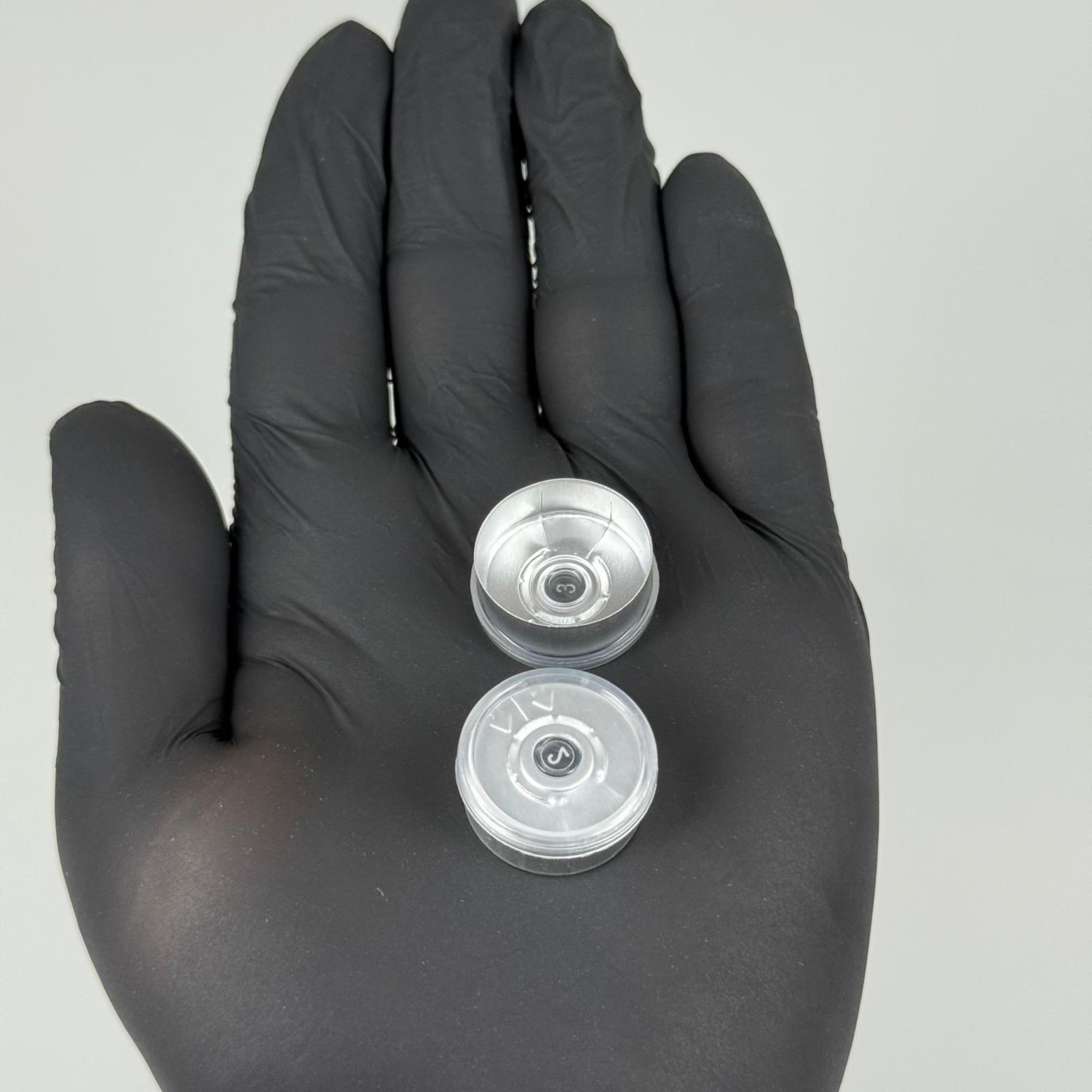 20 MM TEAR - OFF YIRTMALI PENİSİLİN ALÜMİNYUM FLAKON YIRTMAÇ KAPAK ÜSTÜ ŞEFFAF
