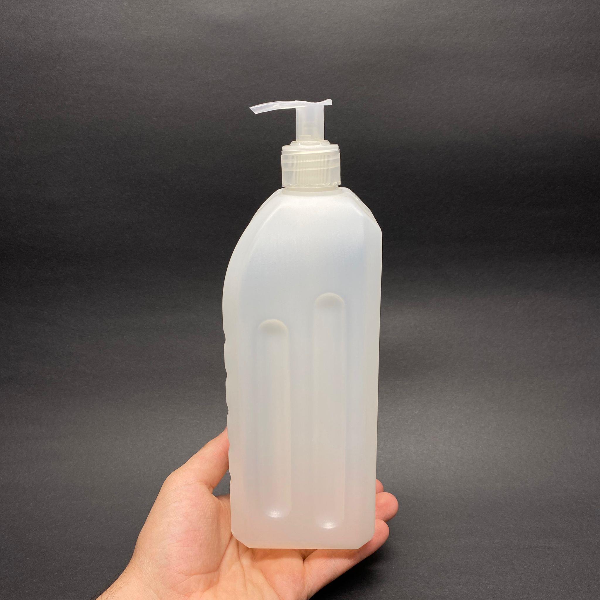 1000 CC POLİETİLEN DEZENFEKTAN ŞİŞESİ - ŞEFFAF SIVI SABUN POMPALI  - 1000 ML PLASTİK DEZENFEKTAN ŞİŞESİ
