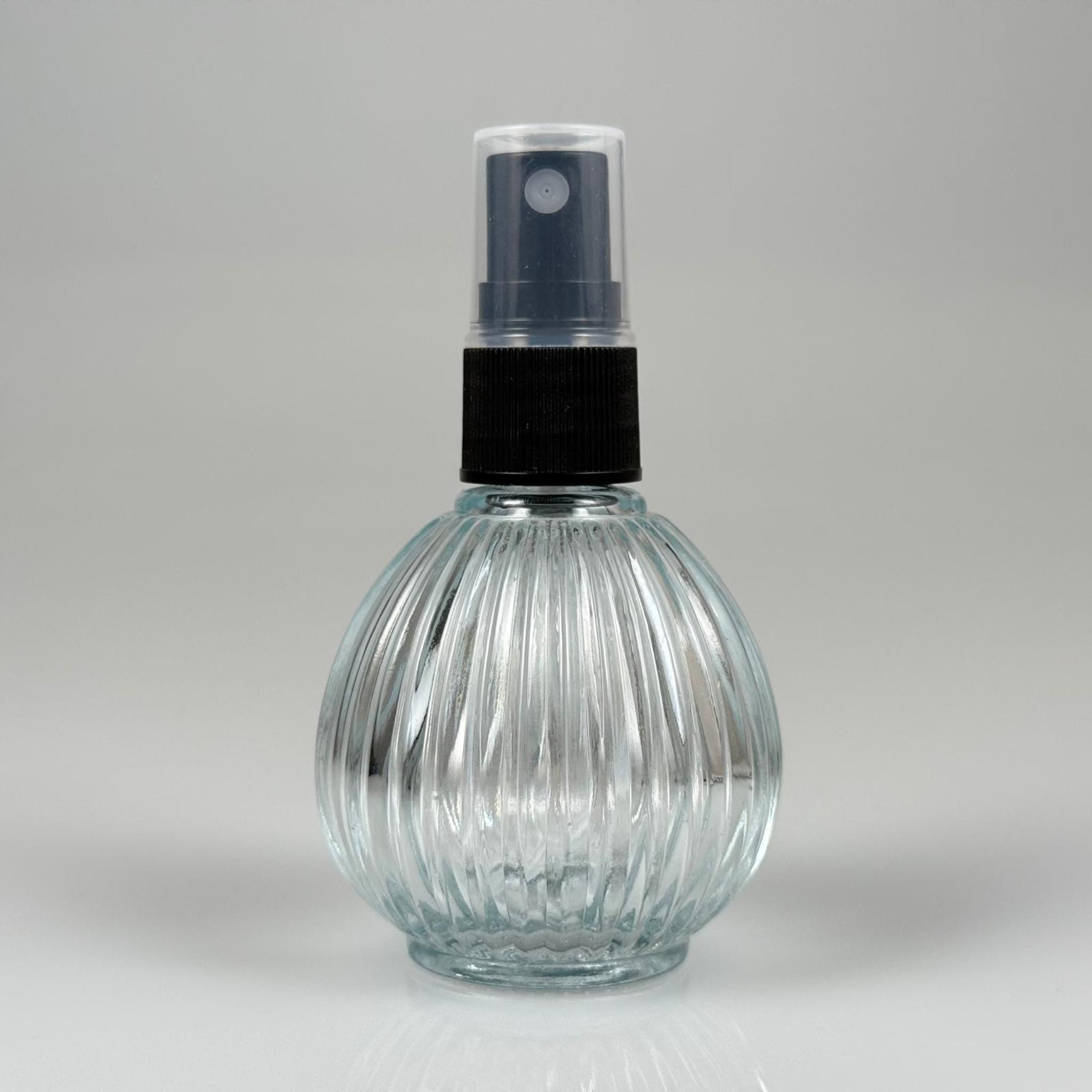 50 CC ÇİZGİLİ TOP CAM ŞİŞE + SİYAH SPREY FISFIS - 50 ML HEDİYELİK CAM KOLONYA ŞİŞESİ - DÜĞÜN, NİŞAN, SÖZ, KINA, CENAZE, PROMOSYON İÇİN HEDİYELİK KOLONYA ŞİŞELERİ