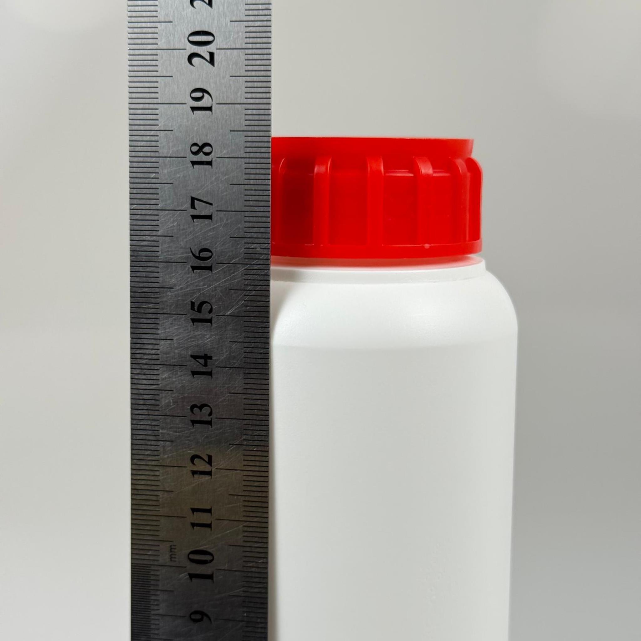 0,5 LT ZİRAİ İLAÇ BİDONU BEYAZ + KIRMIZI ALÜMİNYUM FOLYOLU İNDİKSİYON CONTA SK50 KAPAK + KENDİNDEN YAPIŞKANLI KÖPÜK CONTALI - 500 CC PE POLİETİLEN TARIM BİDON