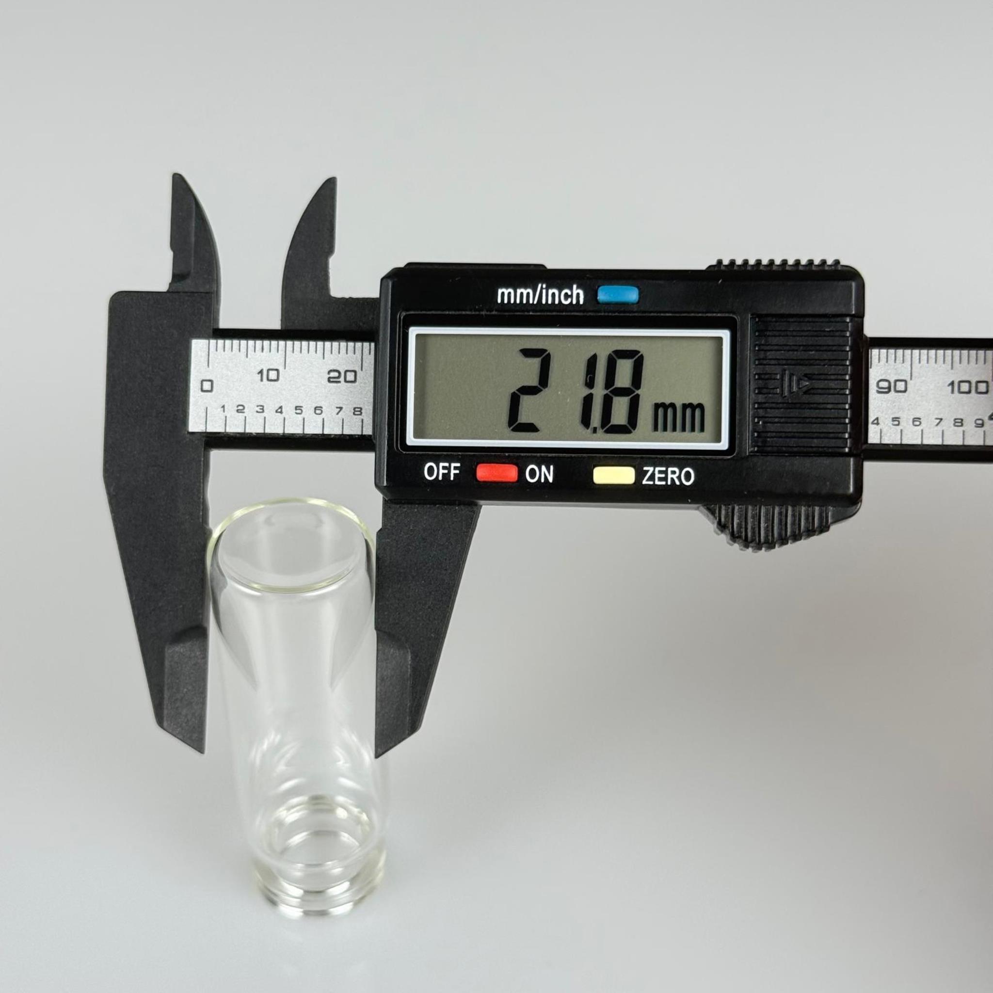 BOROSİLİKAT CAM ŞİŞE - 15 CC - 22x60 MM - ÇEKME CAM BORU FLAKON İNCE PENİSİLİN ŞİŞESİ - AĞIZ ÇAPI 20 MM