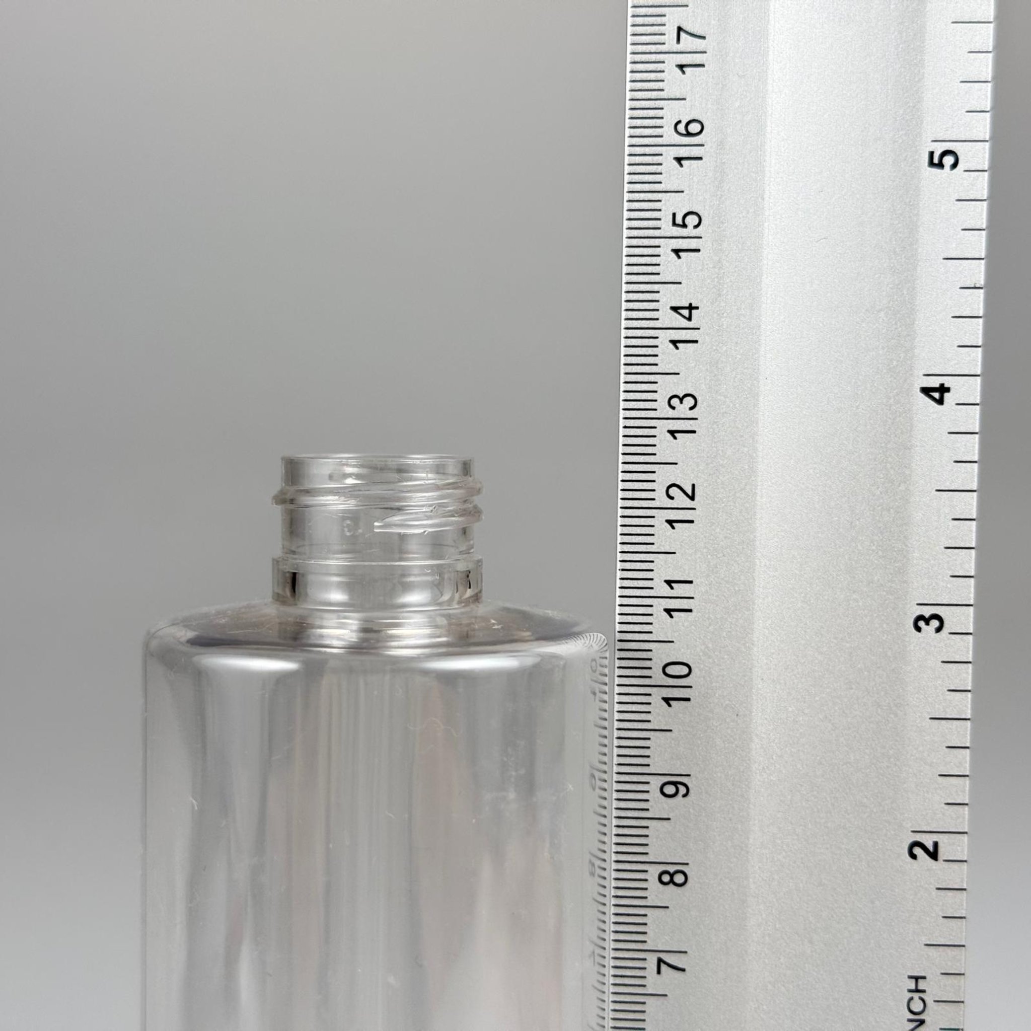 200 CC SİLİNDİR KESKİN KÜT MODEL SERT (25 GR) PET ŞİŞE - KAPAKSIZ - AĞIZ ÇAPI 24 MM - ŞEFFAF