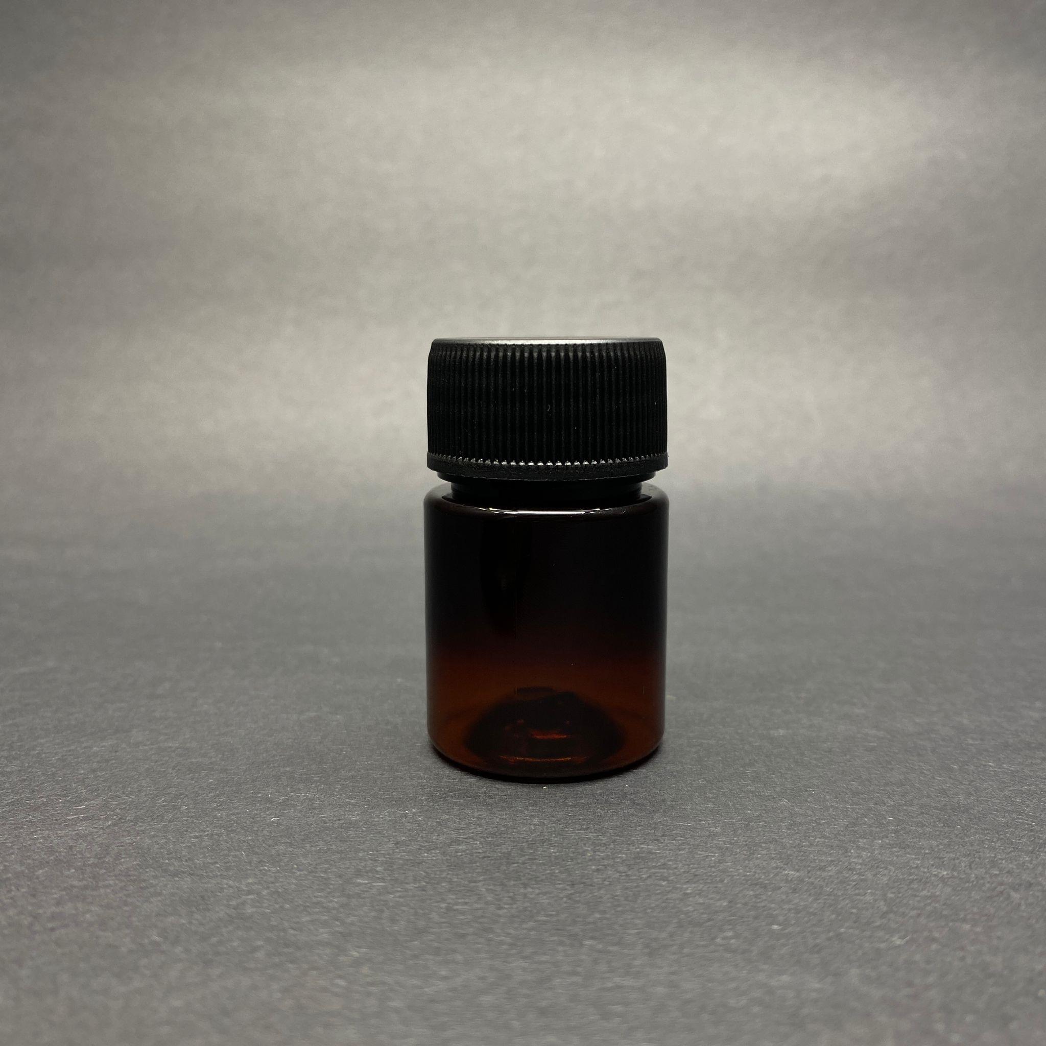 15 CC AMBER PET KAVANOZ - SİYAH KAPAKLI - 15 ML GENİŞ AĞIZLI PET ŞİŞE - MİNİK NUMUNE KAVANOZU - UFAK PLASTİK KAVANOZ