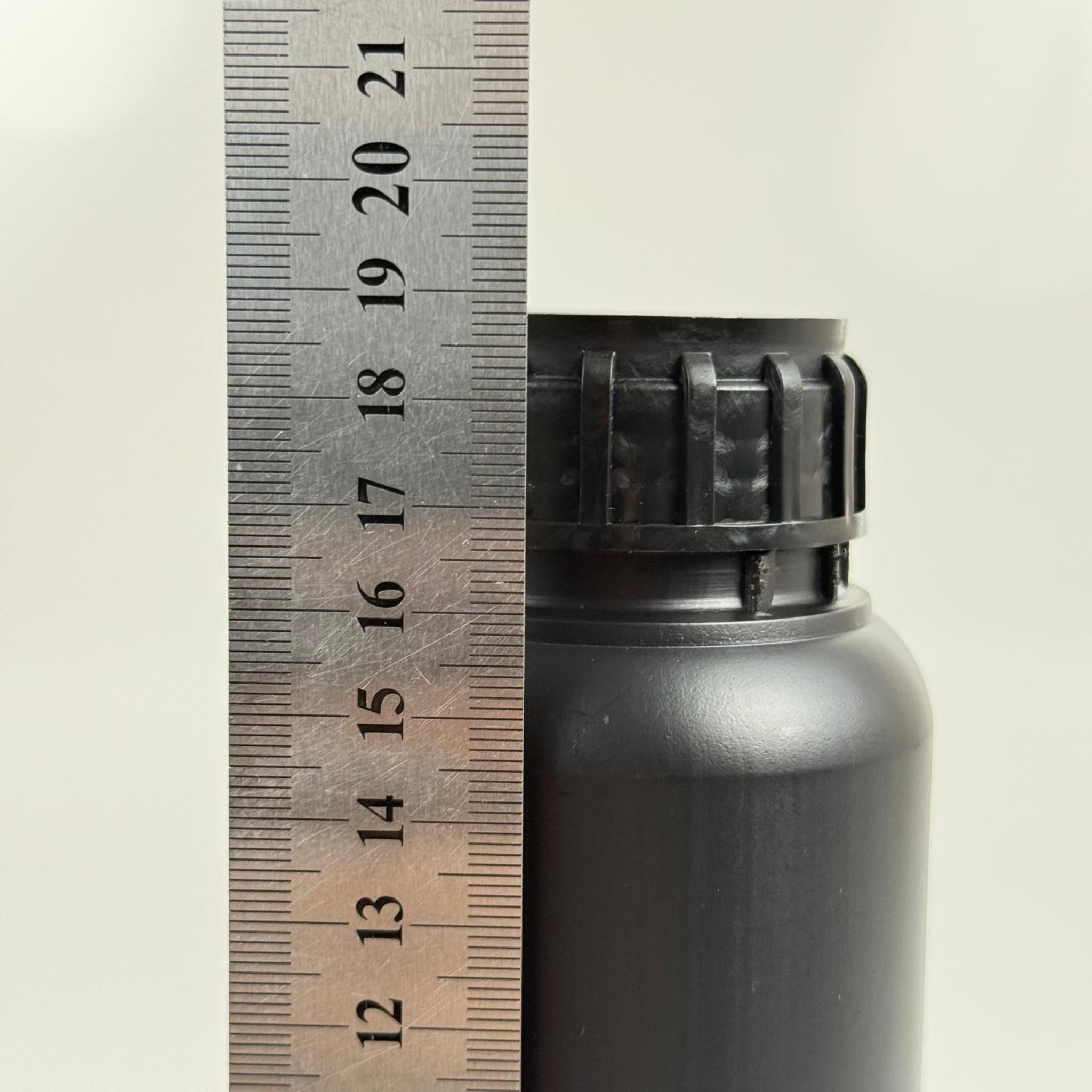 0,5 LT ZİRAİ İLAÇ BİDONU SİYAH + SİYAH ALÜMİNYUM FOLYOLU İNDİKSİYON CONTA SK50 KAPAK + KENDİNDEN YAPIŞKANLI KÖPÜK CONTALI - 500 CC PE POLİETİLEN TARIM BİDON