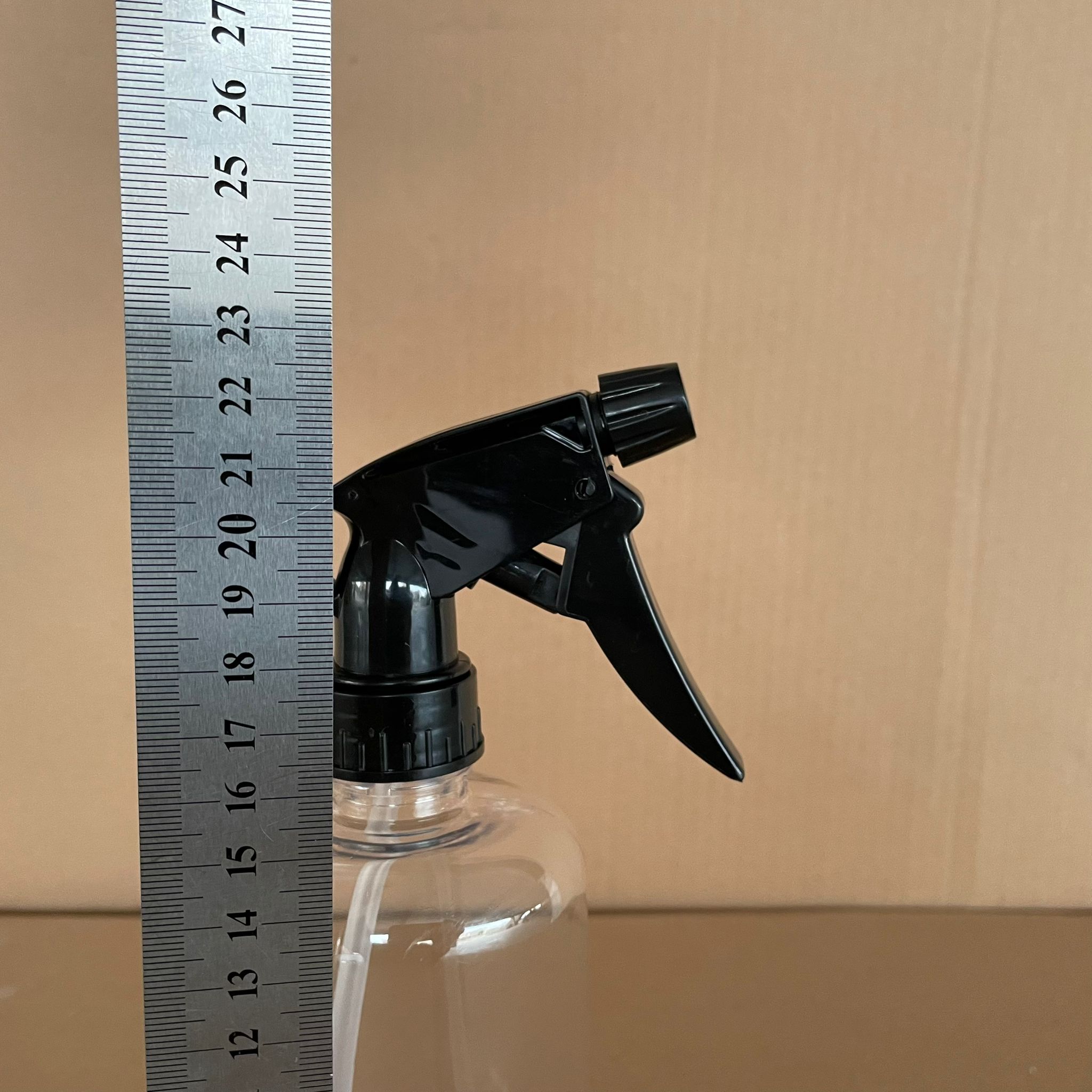 500 CC UZUN SİLİNDİR PET ŞİŞE KALIN (26 GR) - SİYAH TRİGER DOZAJLI KİMYASALA DAYANIKLI SPREYLİ - 28 AĞIZ - 500 ML PET ŞİŞE