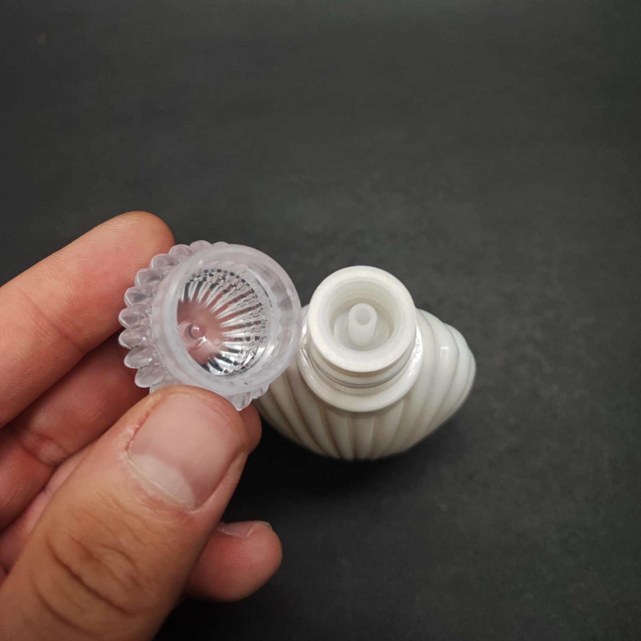 40 CC BEYAZ CAMPET İSTİRİDYE KOLONYA ŞİŞESİ - KRİSTAL KAPAKLI - KOLONYA TIPALI - 40 ML CAMPET KOLONYA ŞİŞESİ