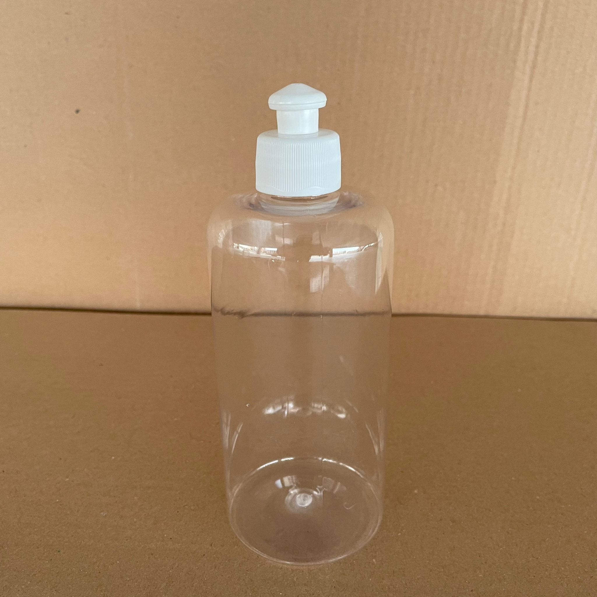 500 CC UZUN SİLİNDİR PET ŞİŞE KALIN (26 GR) - BEYAZ PUSH-PULL KAPAKLI - 28 AĞIZ - 500 ML PET ŞİŞE