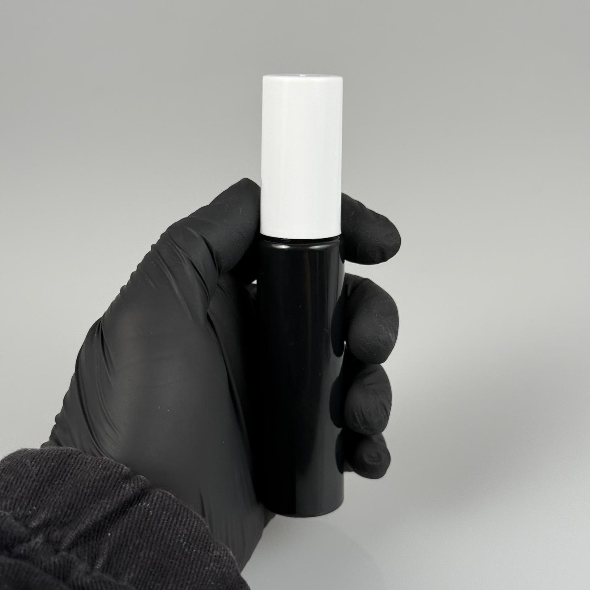 35 CC SİYAH PARFÜM ŞİŞESİ PLASTİK - SİYAH SPREY + BEYAZ KAPAK - 35 ML PARFÜM ŞİŞESİ PET