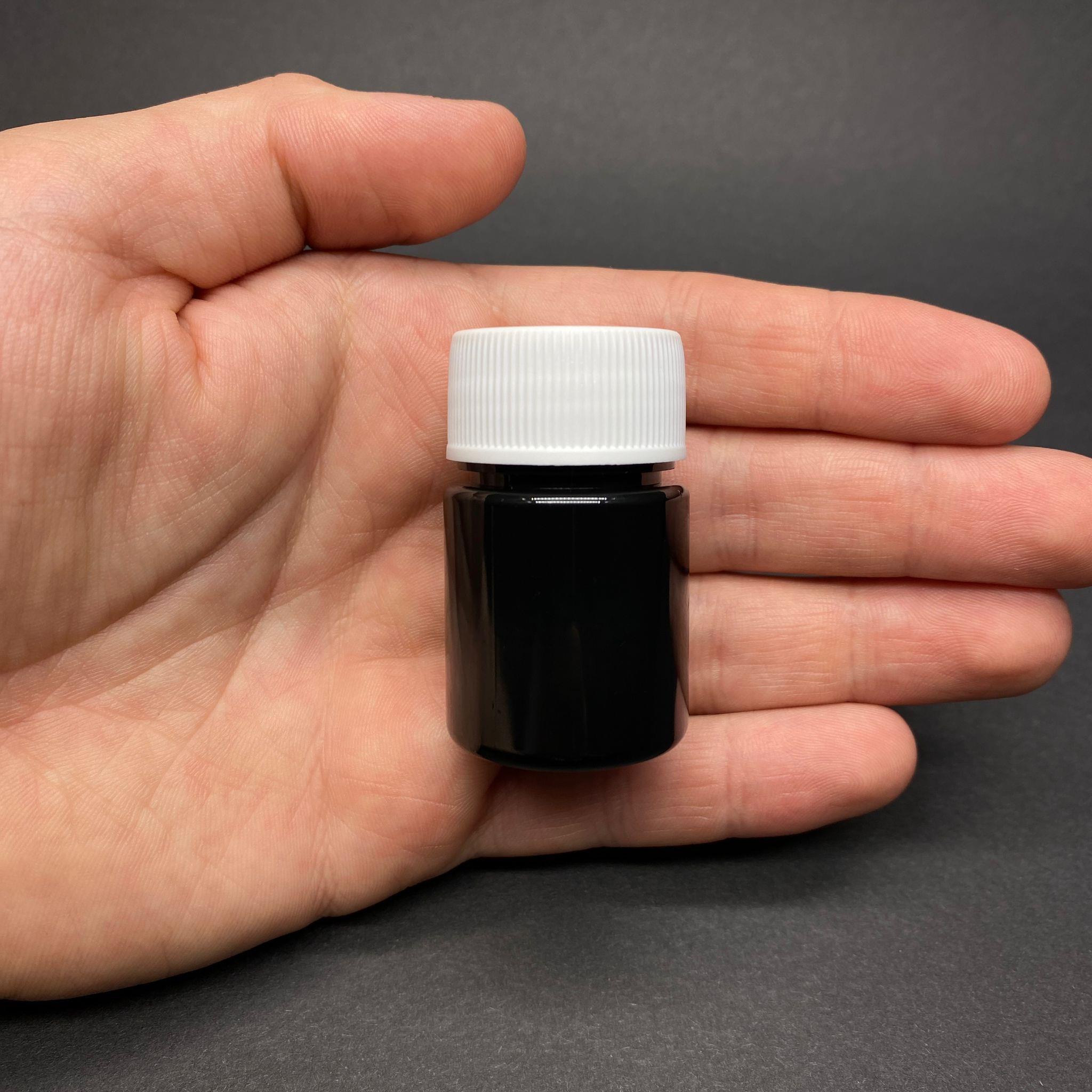 15 CC SİYAH PET KAVANOZ - BEYAZ KAPAKLI - 15 ML GENİŞ AĞIZLI PET ŞİŞE - MİNİK NUMUNE KAVANOZU - UFAK PLASTİK KAVANOZ