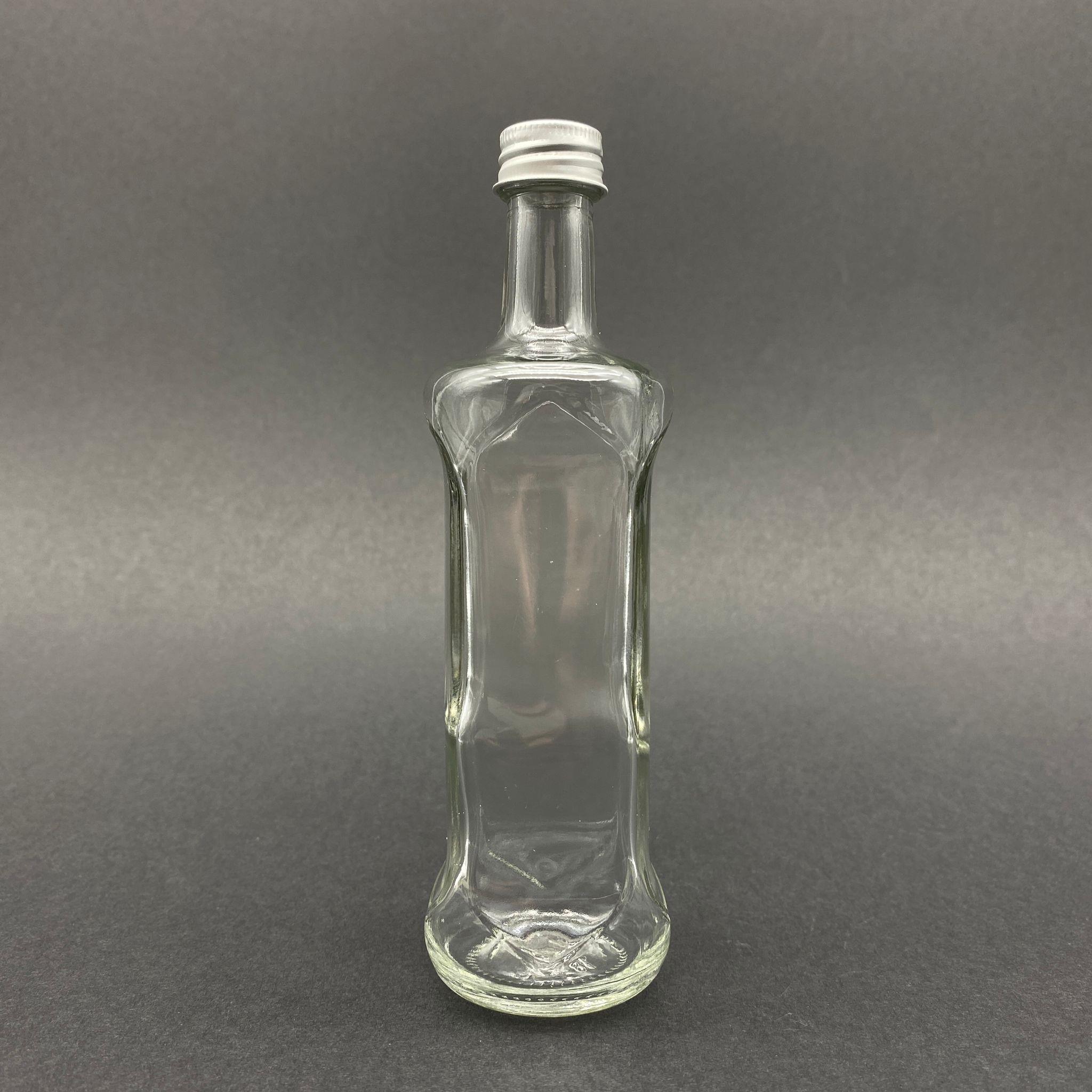100 CC DORİKA SOS ŞİŞESİ - GÜMÜŞ ALÜMİNYUM KAPAKLI - 100 ML CAM ZEMZEM HAC, UMRE VB İÇİN
