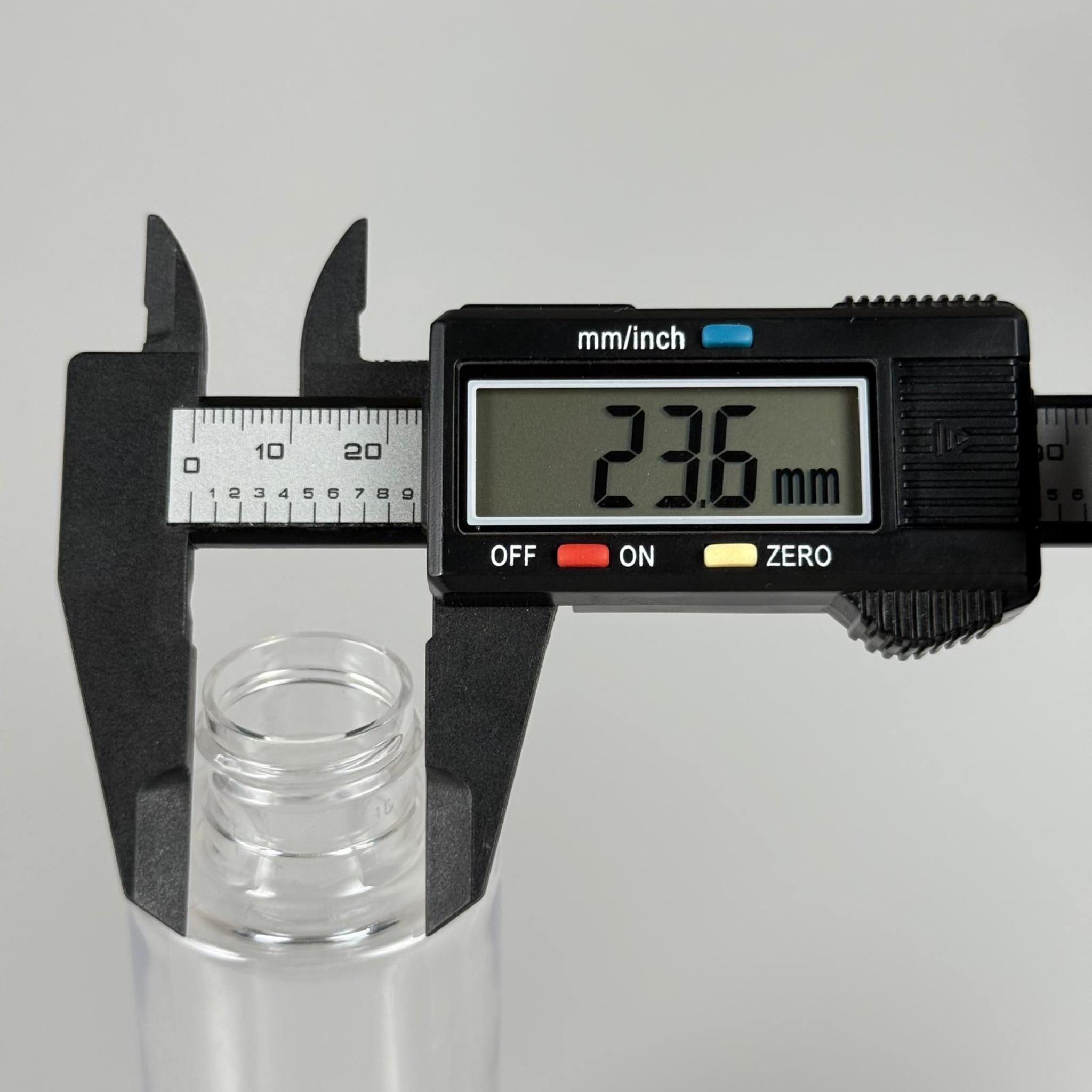 100 CC SİLİNDİR KESKİN KÜT MODEL SERT (17 GR) PET ŞİŞE - KAPAKSIZ - AĞIZ ÇAPI 24 MM - ŞEFFAF