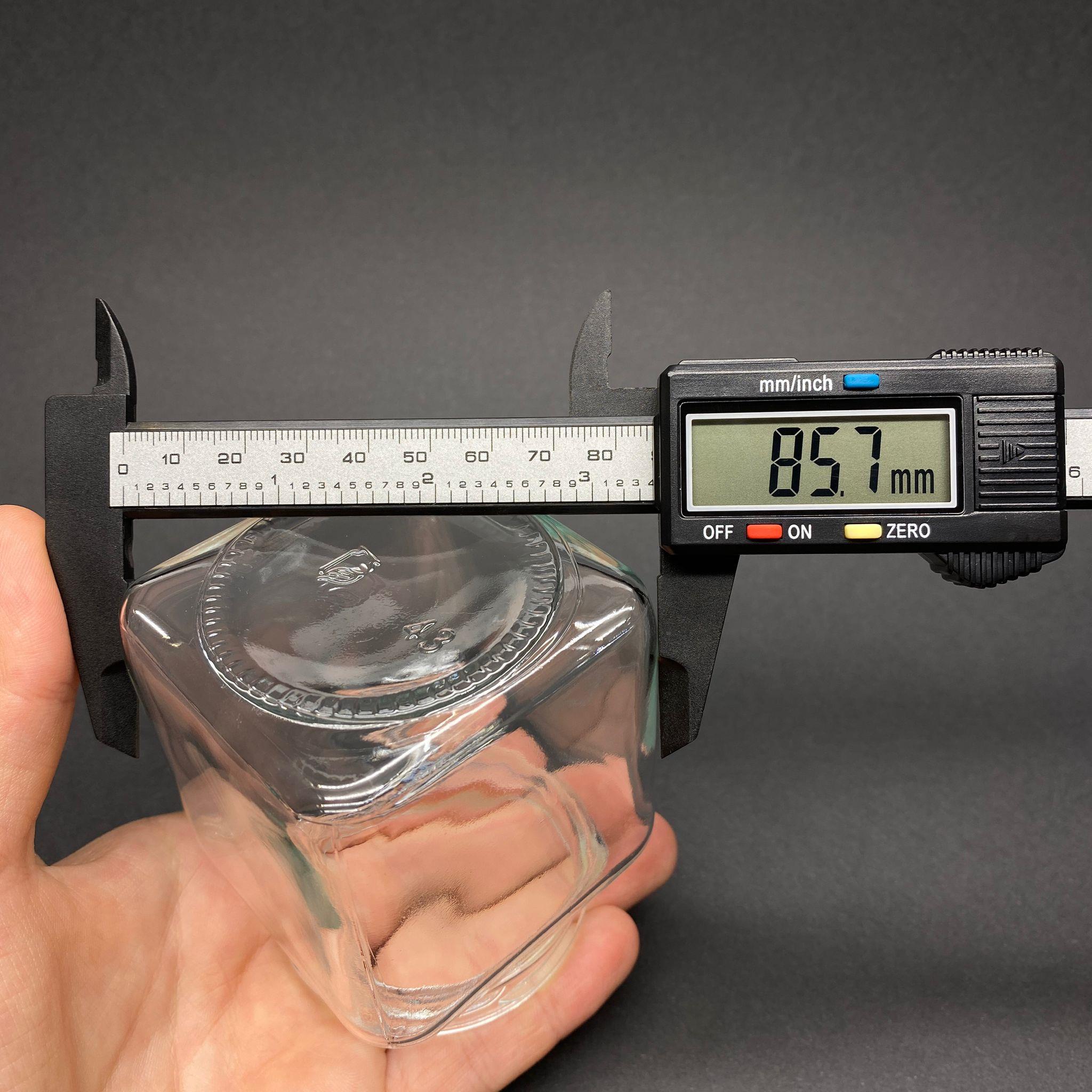 250 CC CAM KARE KAVANOZ (63 AĞIZ) - 250 ML KÖŞELİ KAVANOZ - KAPAKSIZ