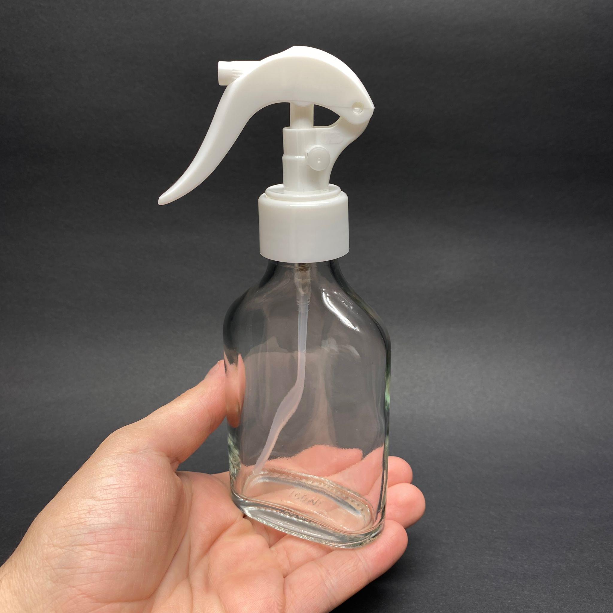 100 CC YASSI CAM ŞİŞE - BEYAZ TRİGER SPREYLİ (DUMAN PÜSTÜRTÜR) - 100 ML TEMİZLİK , ODA PARFÜMÜ , CAMSİL VB İÇİN YASSI CAM ŞİŞE