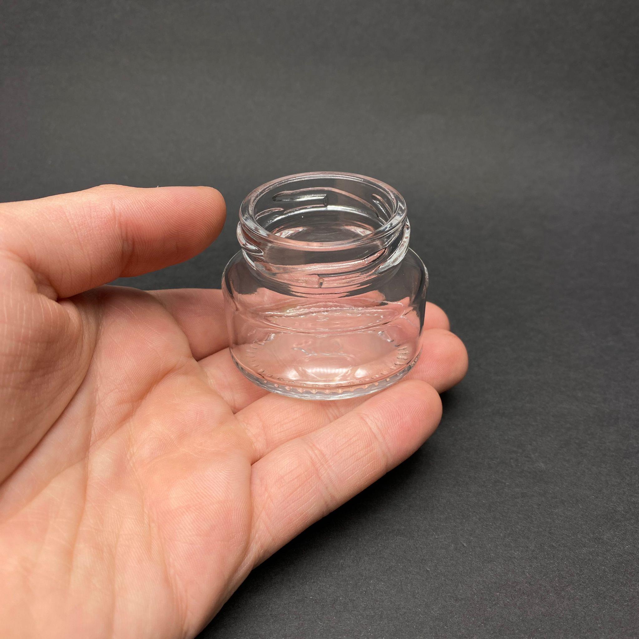 40 CC OVAL CAM KAVANOZ (43 AĞIZ) KAPAKSIZ - 40 ML ELİPS KAVANOZ