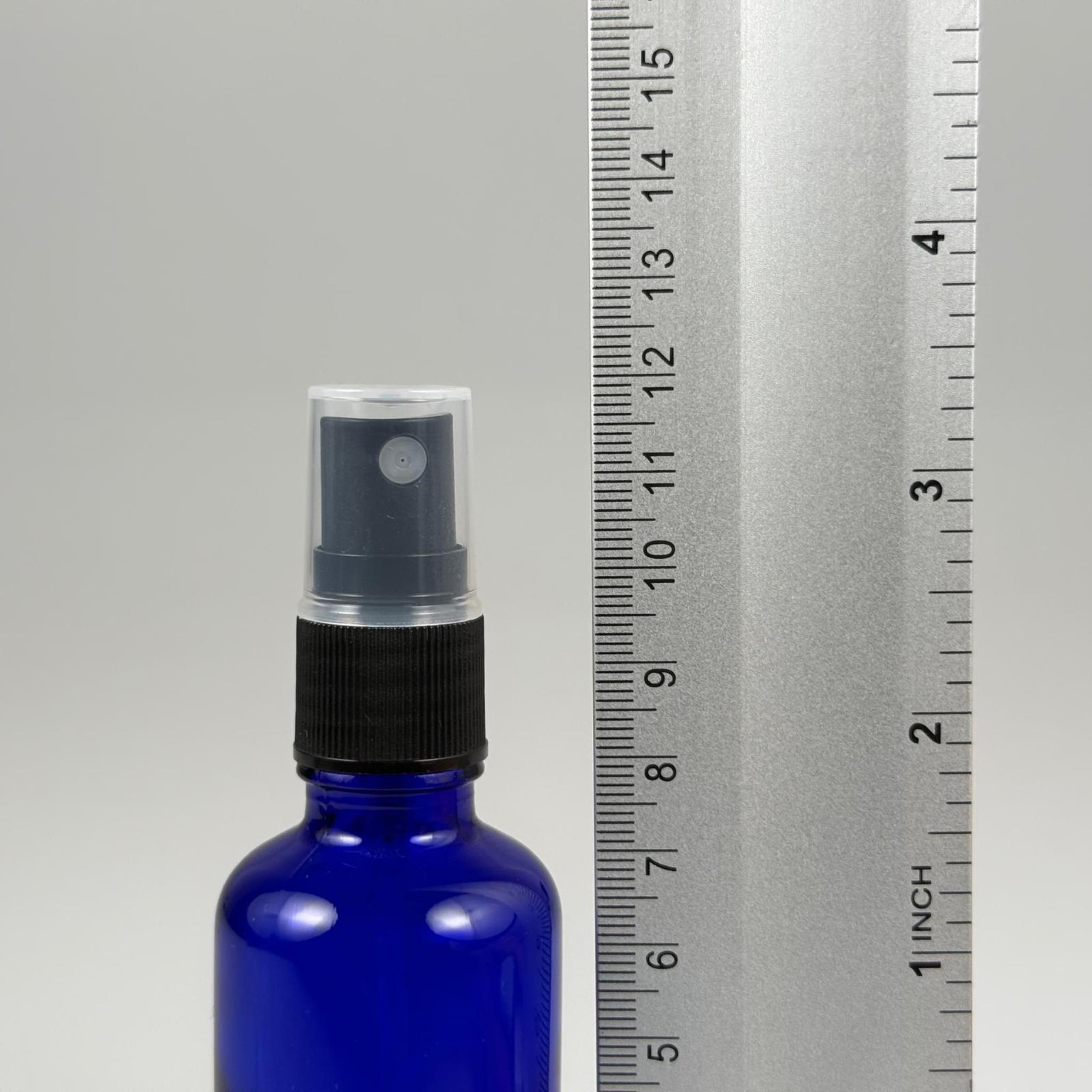 50 CC MAVİ CAM ŞİŞE - SİYAH SPREYLİ TAKIM - 50 ML SİYAH SPREYLİ MAVİ CAM ŞİŞE