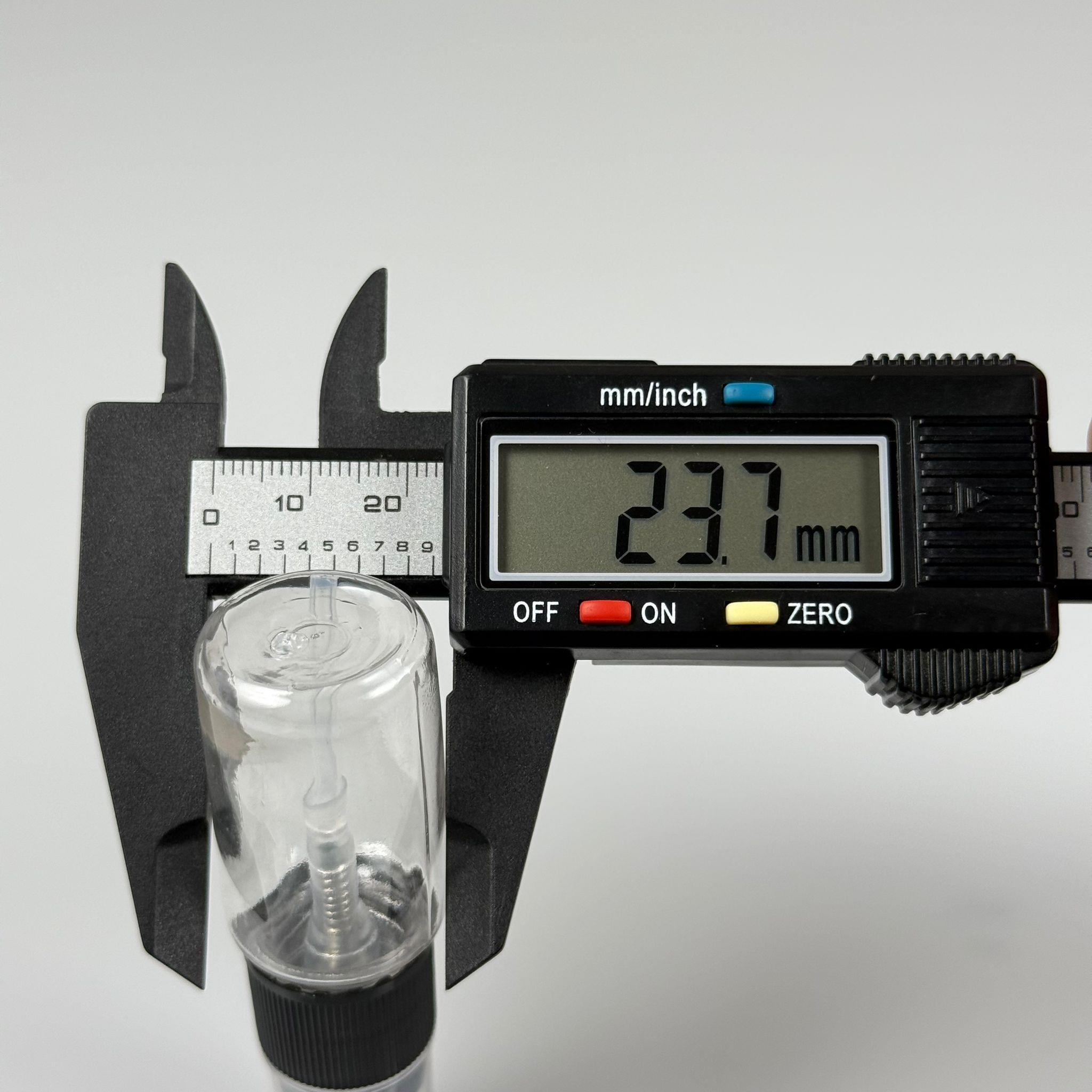 10 CC ŞEFFAF PET ŞİŞE - SİYAH SPREYLİ TESTER 10 ML PLASTİK ŞİŞE
