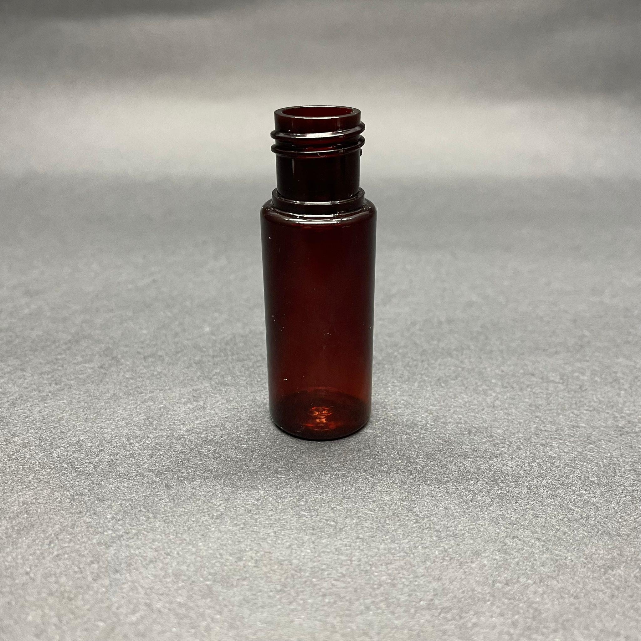 15 CC SİLİNDİR PET ŞİŞE KAPAKSIZ (18 AĞIZ) - 15 ML PET ŞİŞE - AMBER, KAHVERENGİ