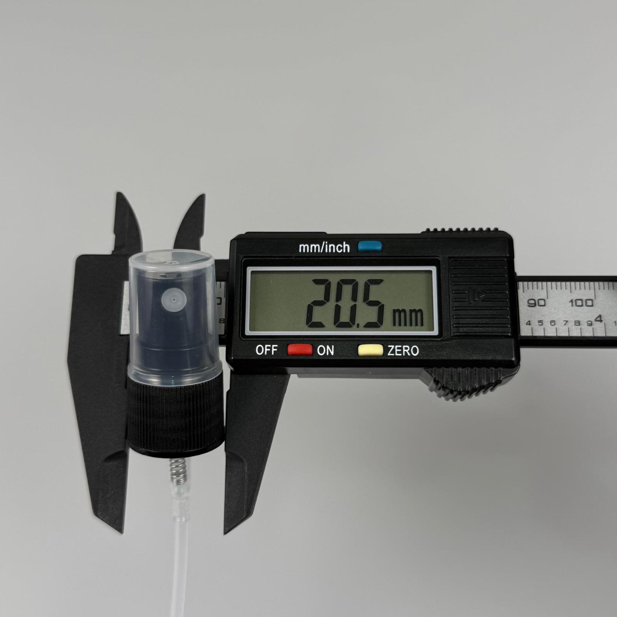 18 MM SPREY SİYAH RENK KAPAKLI - 18 MM VALF SİYAH PARMAK SPREY - UZUN HORTUMLU PET VE POLİETİLEN İÇİN
