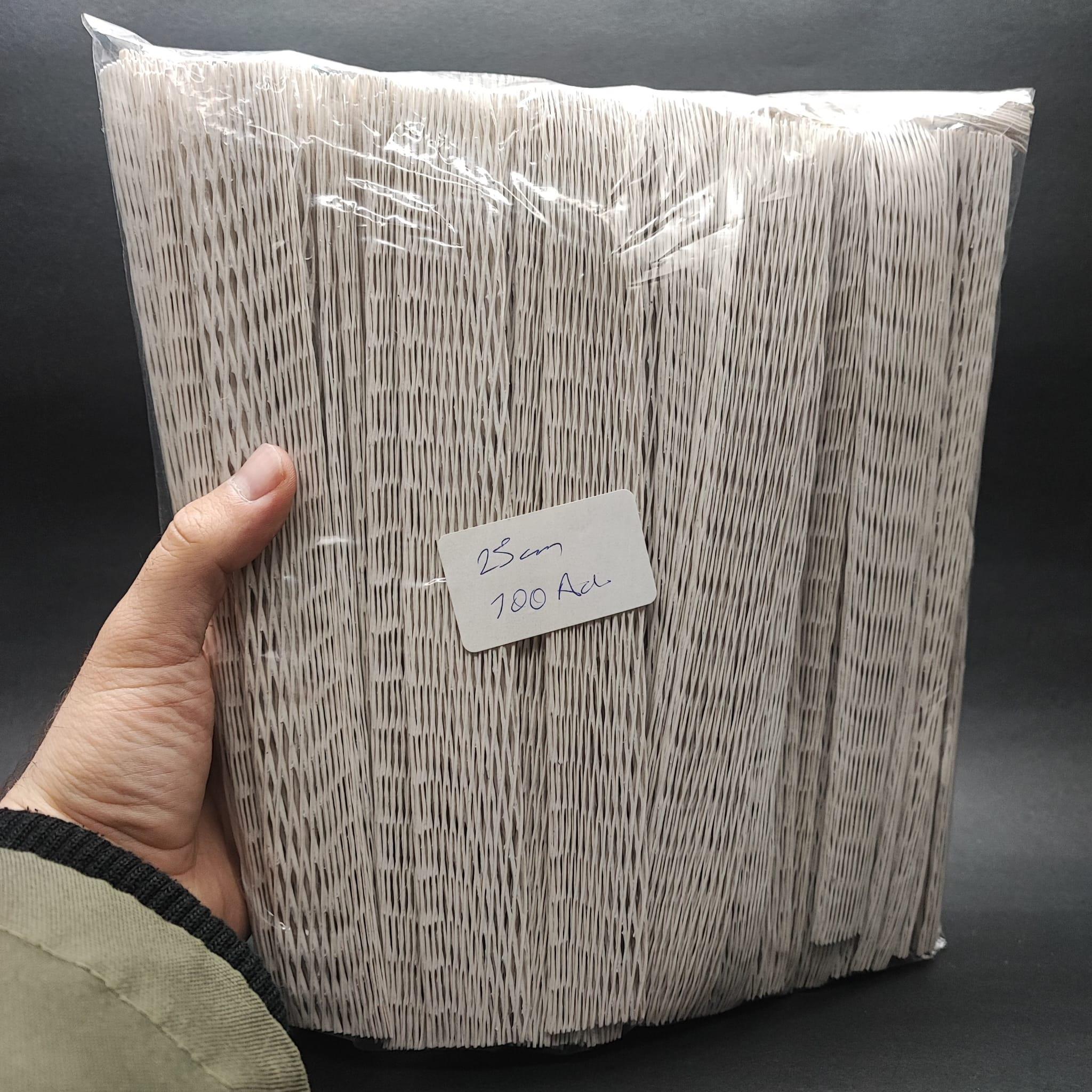 KORUMA FİLESİ - 25 CM  BEYAZ - ŞİŞE KORUMA FİLESİ - PARÇA KORUYUCU FİLE - CAM ŞİŞE KORUMA FİLESİ - 100lü PAKET