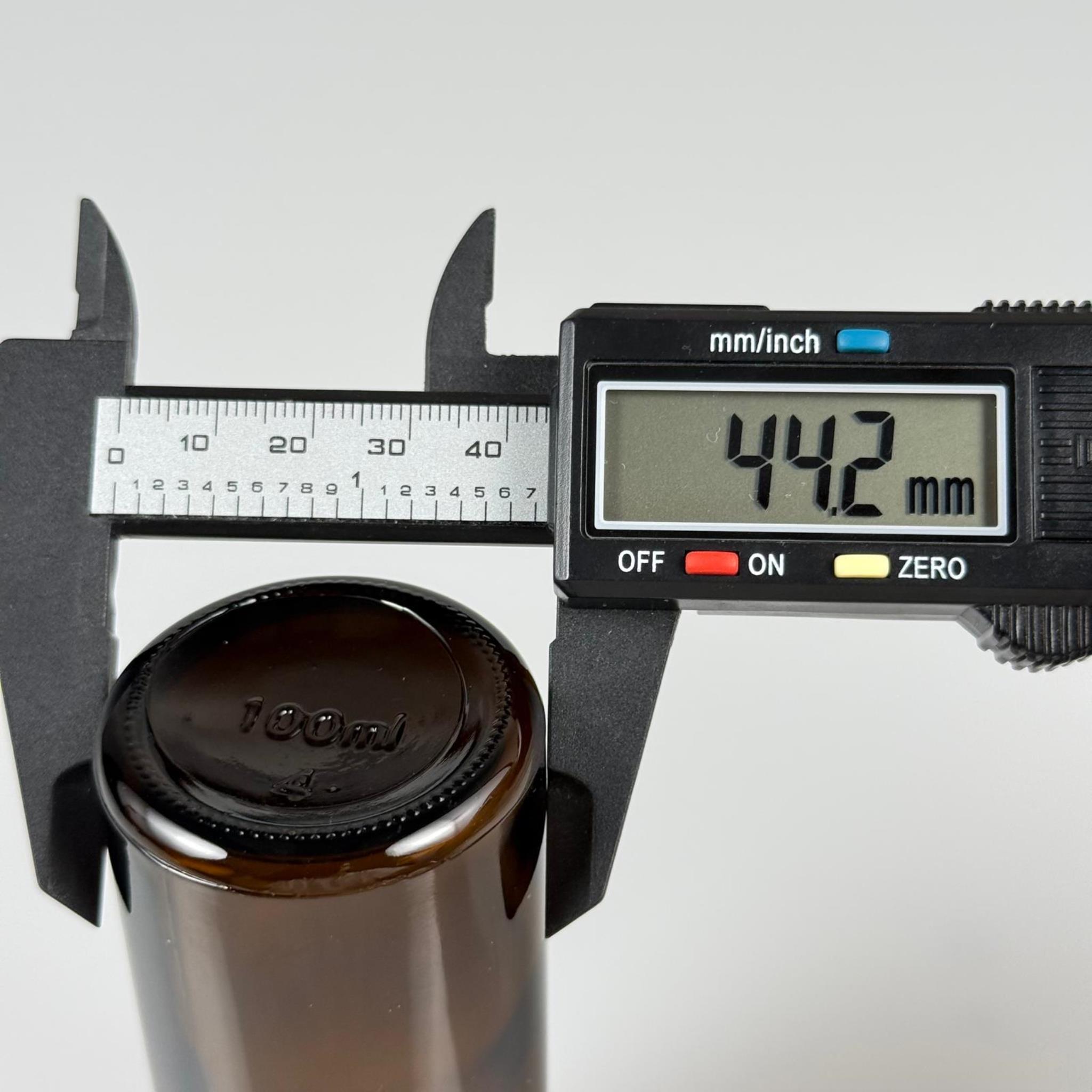 100 CC AMBER CAM ŞİŞE KAPAKSIZ (18 AĞIZ) - 100 ML CAM KAHVERENGİ DROPPER ŞİŞE