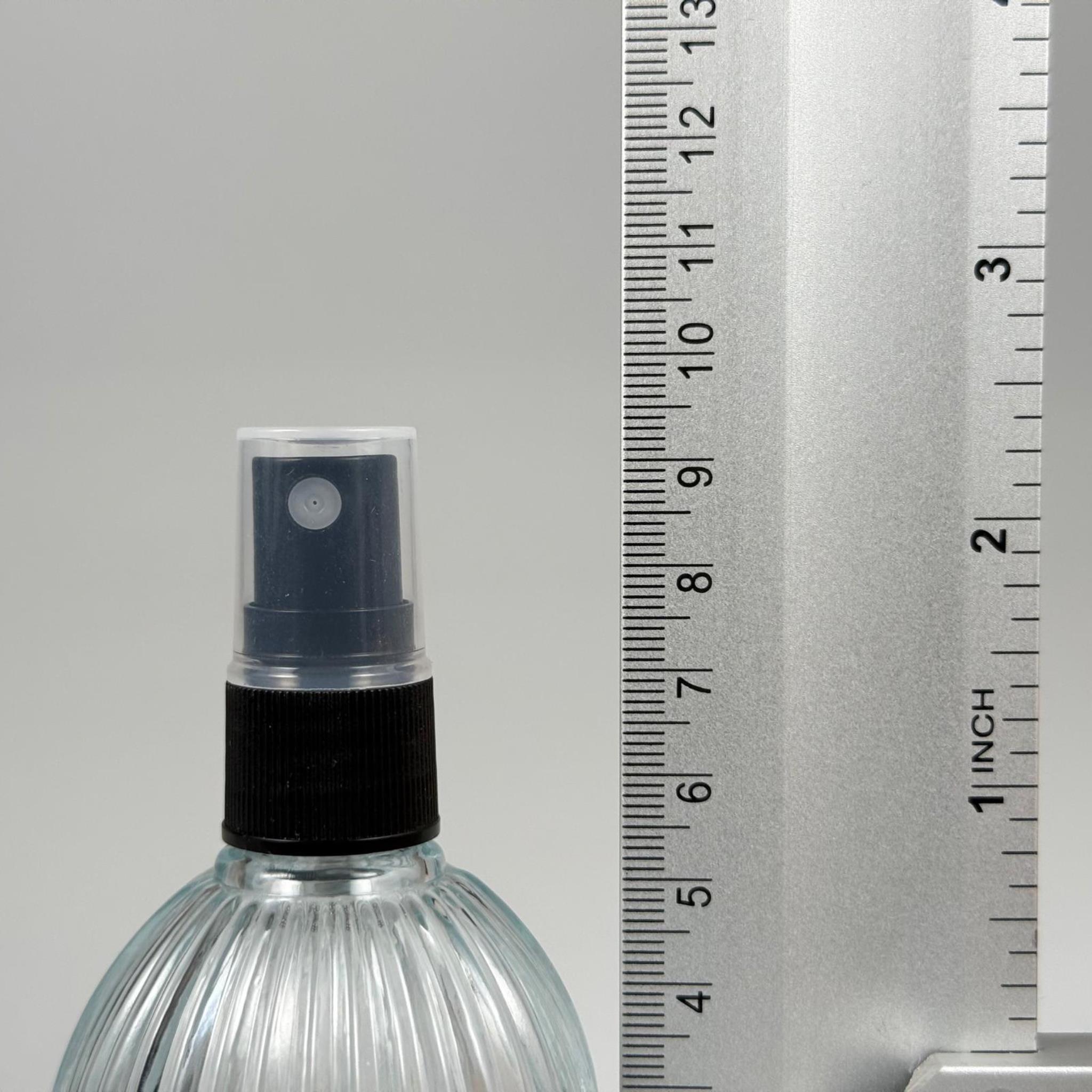 50 CC ÇİZGİLİ TOP CAM ŞİŞE + SİYAH SPREY FISFIS - 50 ML HEDİYELİK CAM KOLONYA ŞİŞESİ - DÜĞÜN, NİŞAN, SÖZ, KINA, CENAZE, PROMOSYON İÇİN HEDİYELİK KOLONYA ŞİŞELERİ