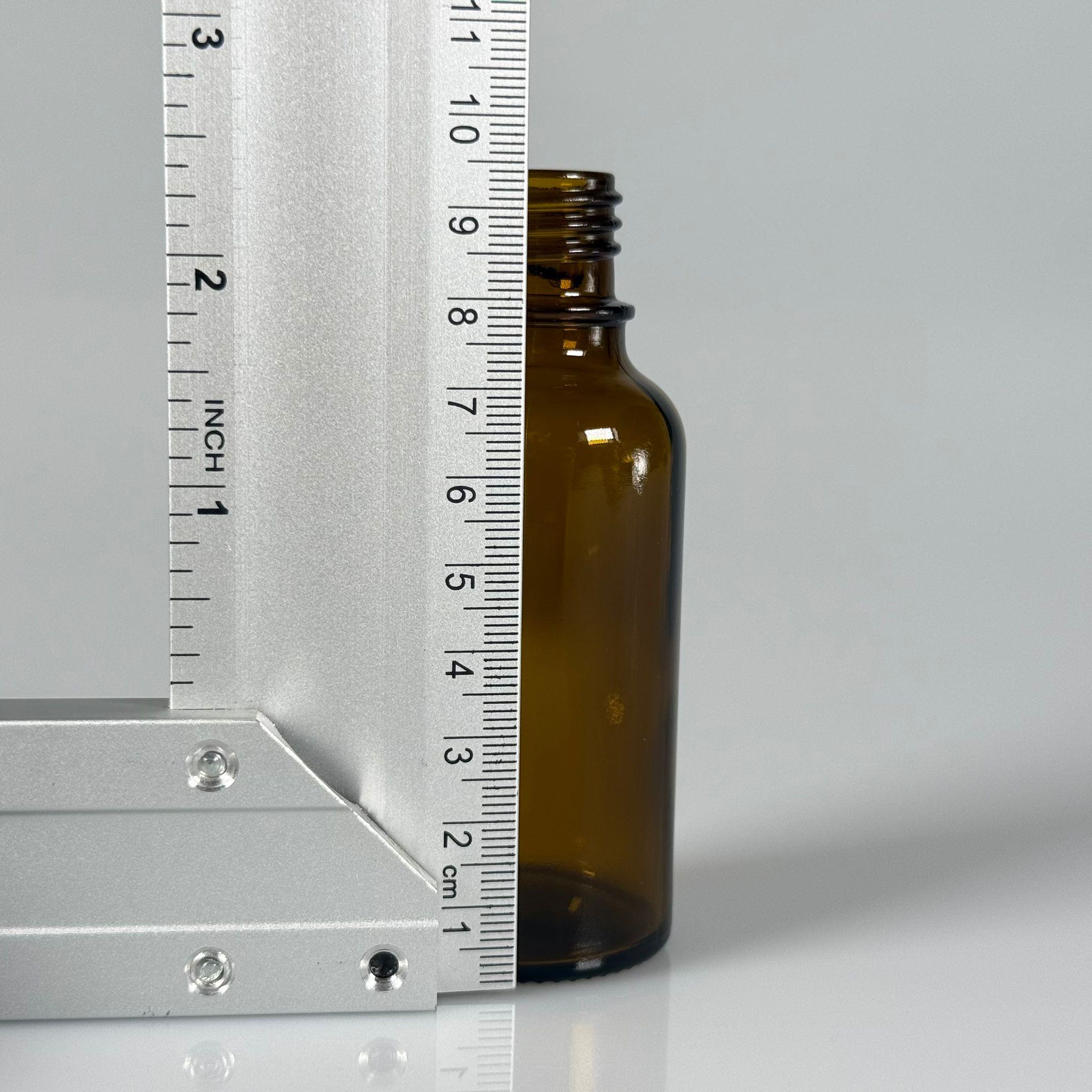 50 CC AMBER CAM ŞİŞE KAPAKSIZ (20 AĞIZ) - 50 ML CAM ŞİŞE - KAHVERENGİ