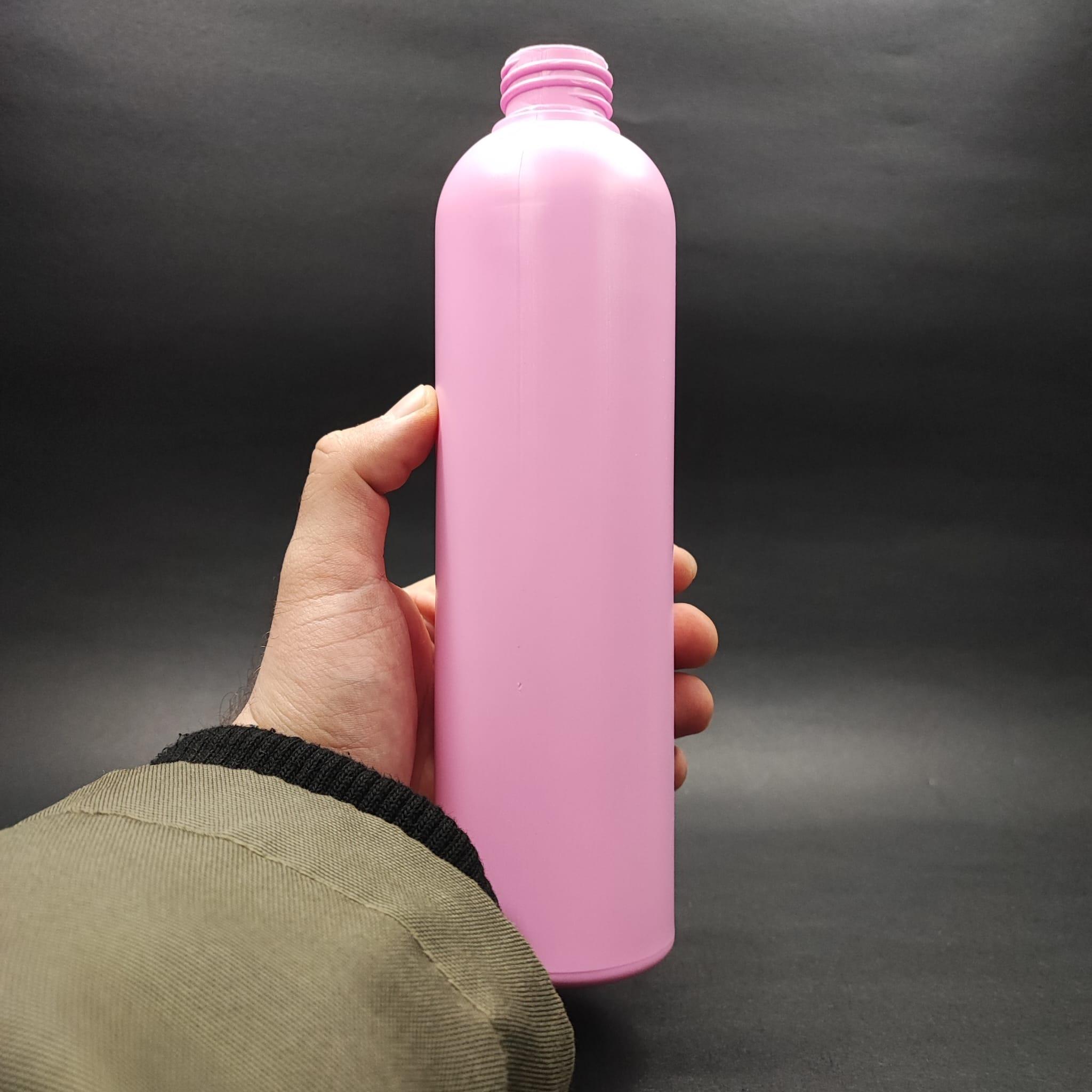 500 CC PEMBE POLİETİLEN PE ŞAMPUAN ŞİŞESİ - 28 AĞIZ KAPAKSIZ - 500 ML PE ŞAMPUAN ŞİŞESİ