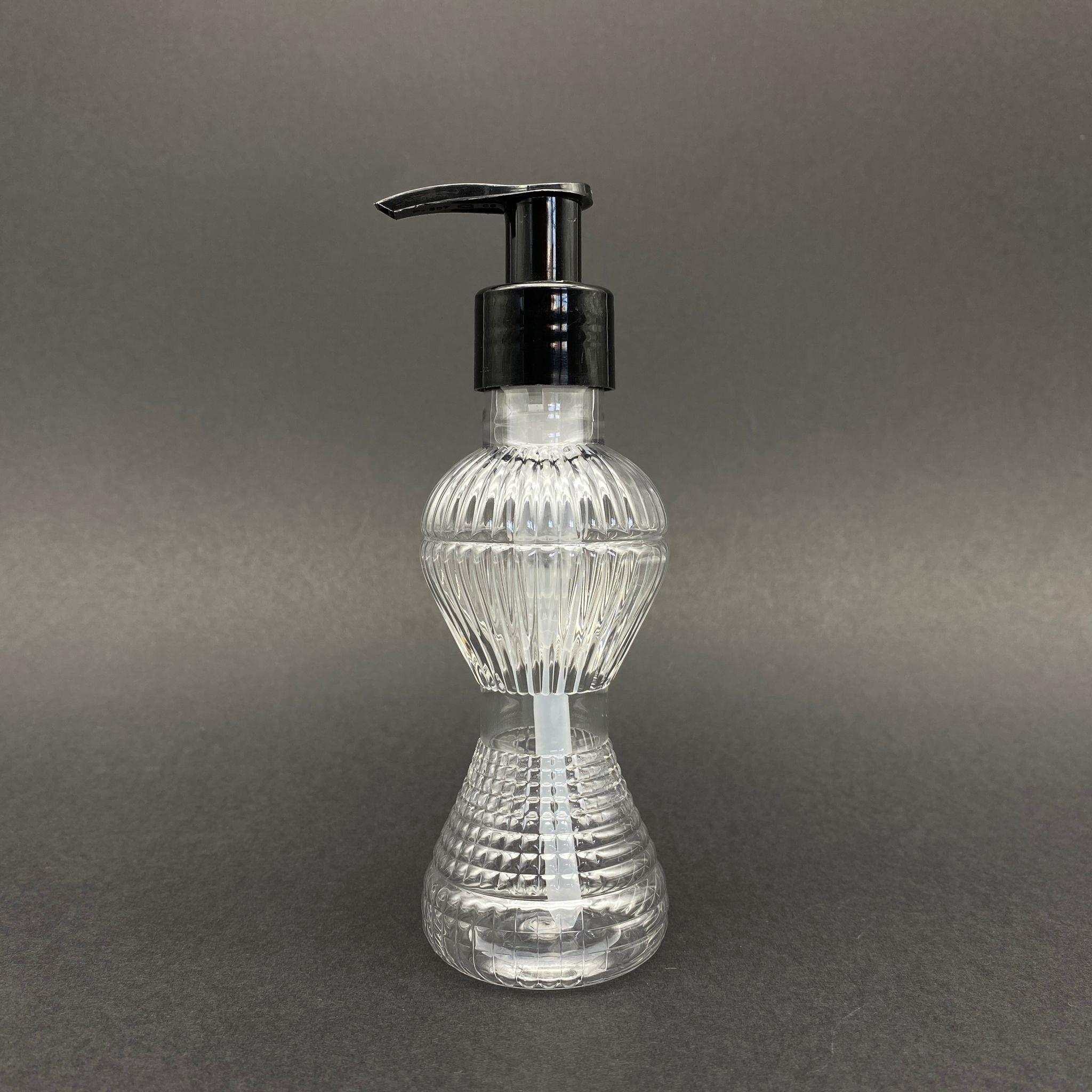 100 CC PIRLANTA MODEL PET ŞİŞE - SİYAH POMPALI  - 100 ML POMPALI PLASTİK ŞİŞE