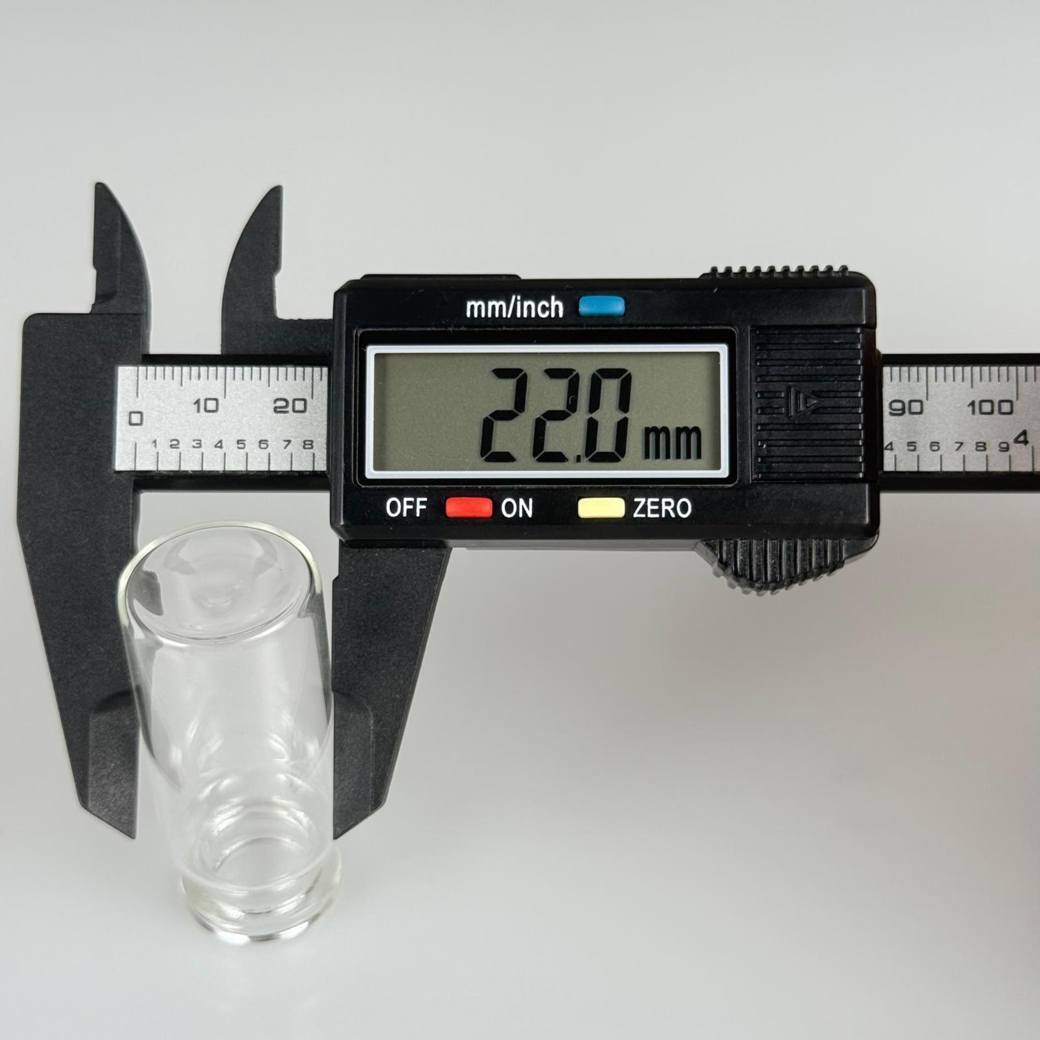 BOROSİLİKAT CAM ŞİŞE - 10 CC - 22x50 MM - ÇEKME CAM BORU FLAKON İNCE PENİSİLİN ŞİŞESİ - AĞIZ ÇAPI 20 MM