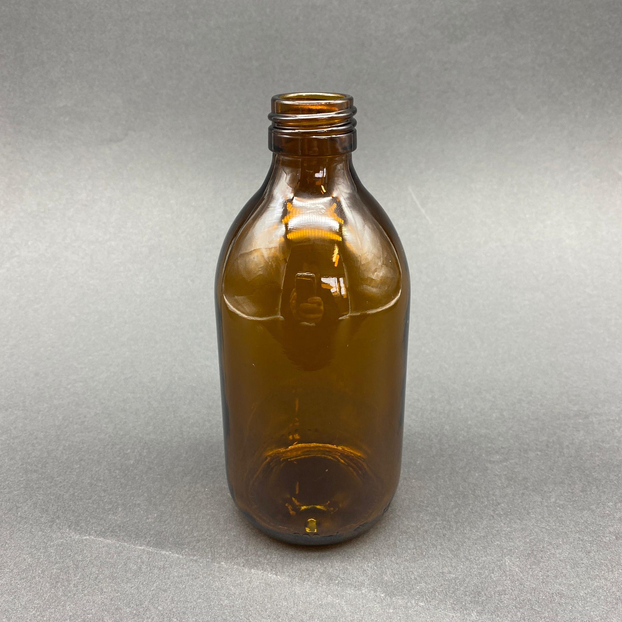 300 CC AMBER CAM ŞİŞE KAPAKSIZ (28 AĞIZ) - 300 ML CAM ECZA ŞİŞESİ  - KAHVERENGİ - ŞİŞECAM ÜRÜN KODU: 716430