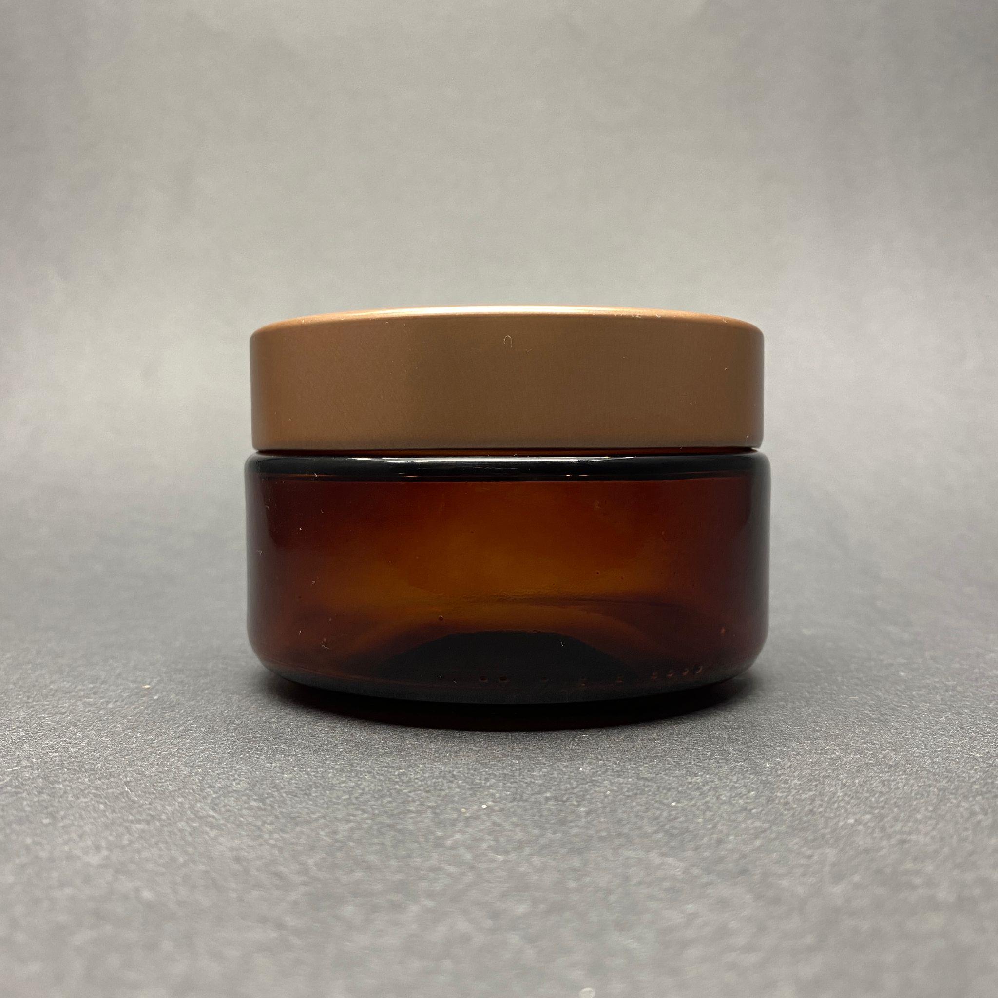 230 CC AMBER CAM KAVANOZ - DERİN BRONZ LÜKS METAL KAPAKLI - 230 ML CAM KAVANOZ - MUM KAVANOZU