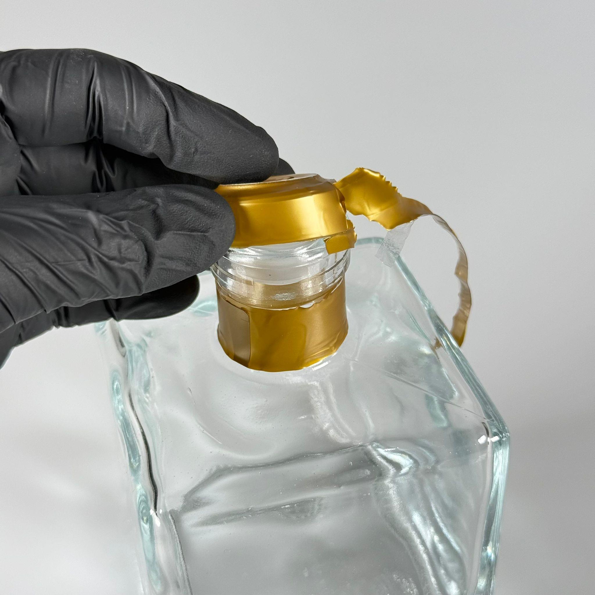 500 CC LÜX CAM ŞİŞE - KARE - 500 ML BÜYÜK BOY DİFFUSER ŞİŞE - PLASTİK TIPA + ISIYLA YAPIŞAN GOLD KAPŞON TAKIM