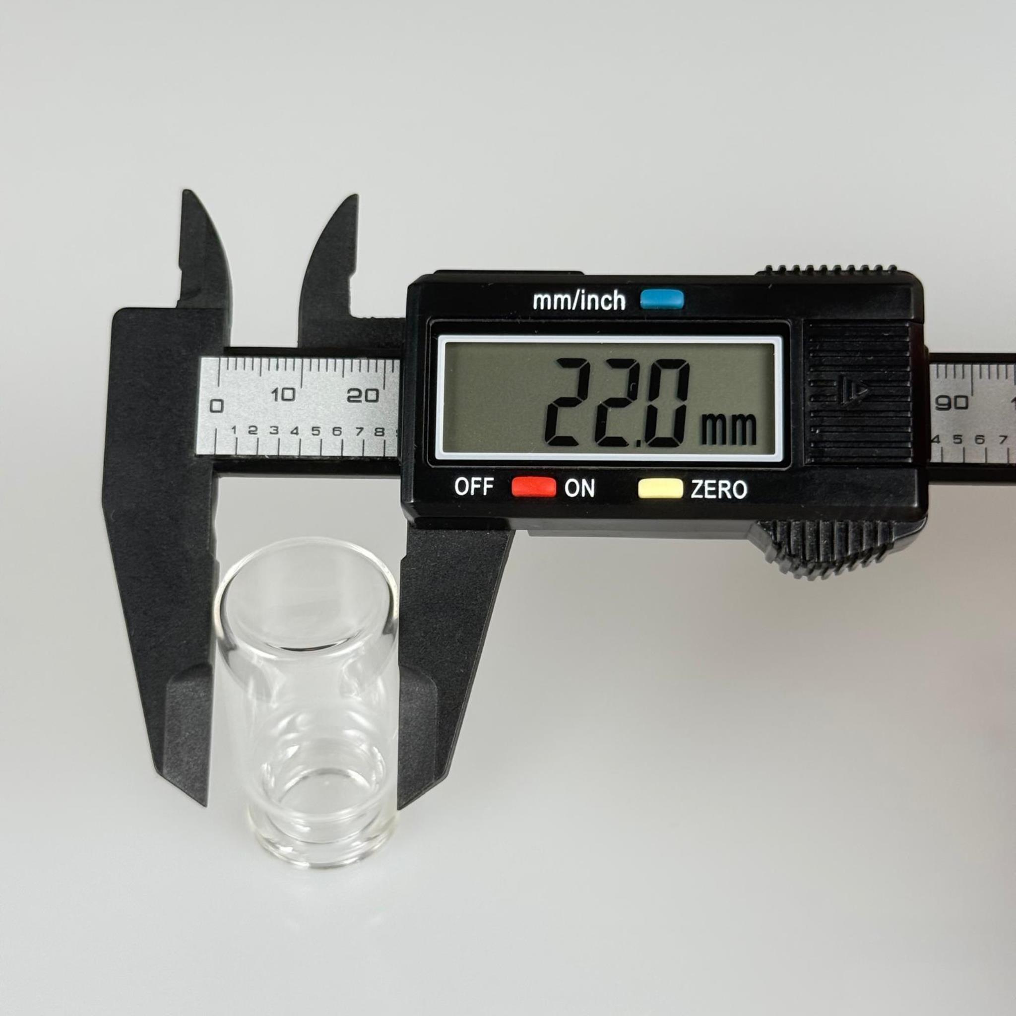 BOROSİLİKAT CAM ŞİŞE - 8 CC - 22x40 MM - ÇEKME CAM BORU FLAKON İNCE PENİSİLİN ŞİŞESİ  - AĞIZ ÇAPI 20 MM