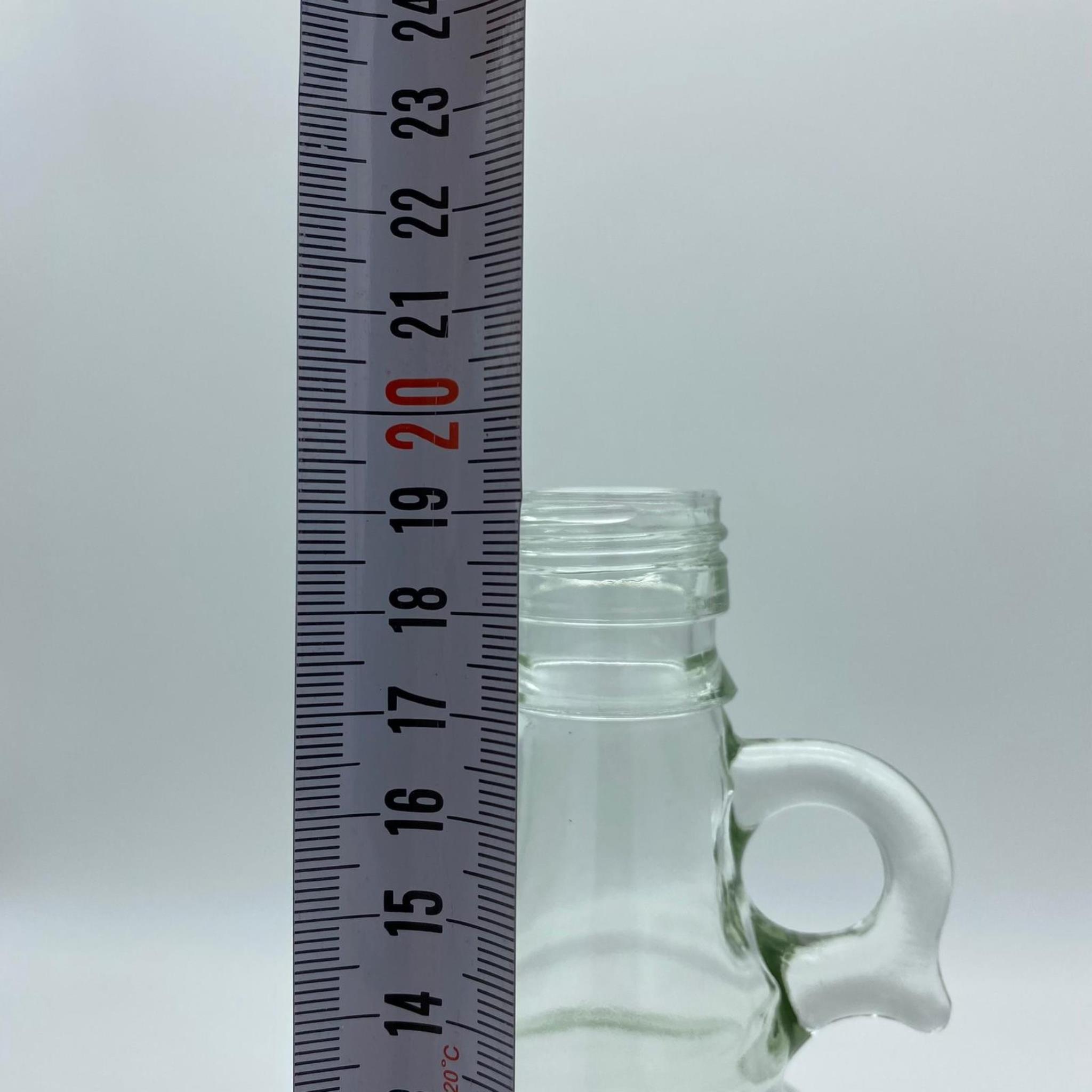 500 CC ŞEFFAF CAM KULPLU GALON ŞİŞE KAPAKSIZ (31 AĞIZ) - 500 ML KULPLU GALON ŞİŞE - ŞİŞECAM ÜRÜN KODU: 190150