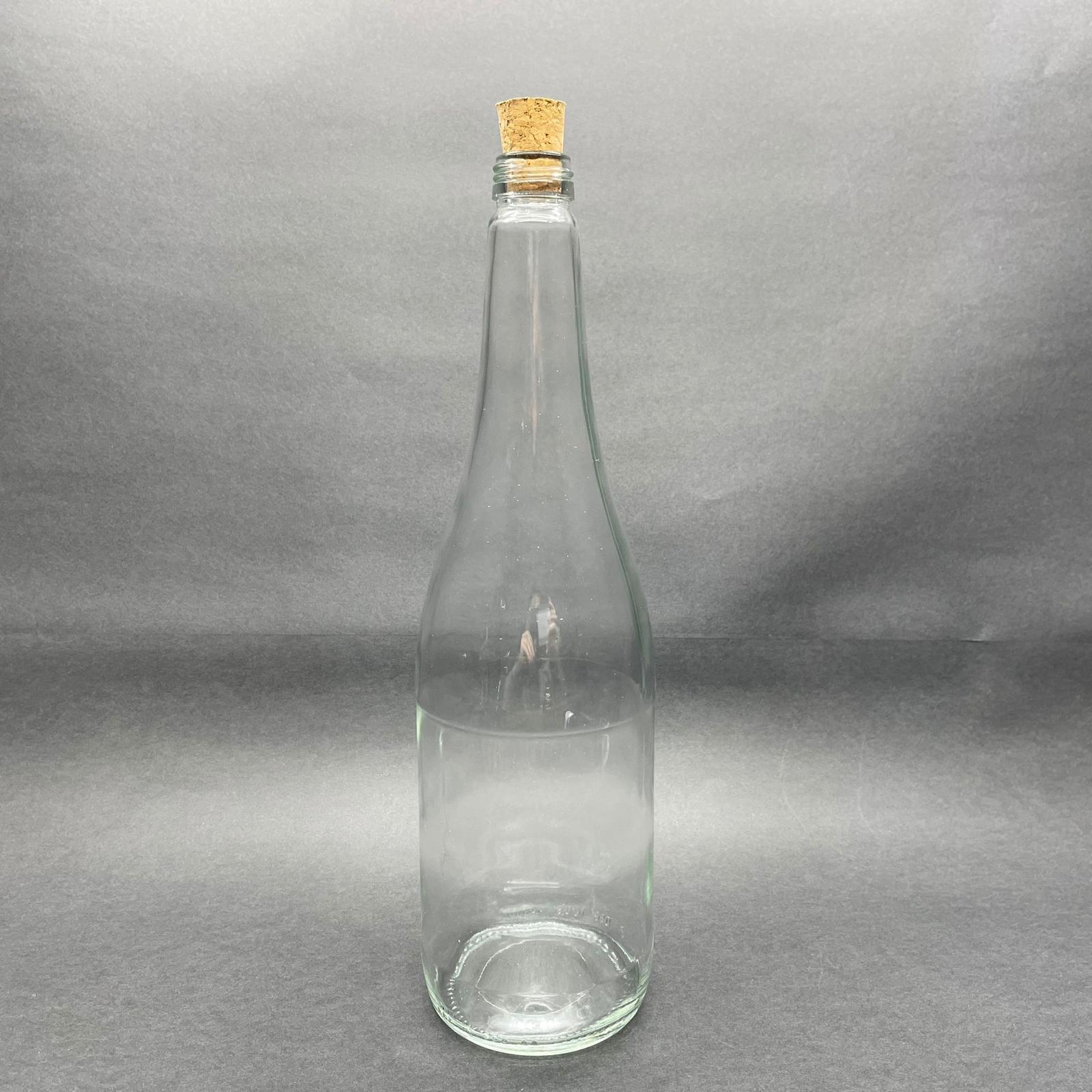 1000 CC CAM ŞERBET ŞİŞESİ - MANTAR TIPALI - 1 LİTRE CAM ŞİŞE - 1000 ML CAM ŞİŞE MANTAR TIPALI