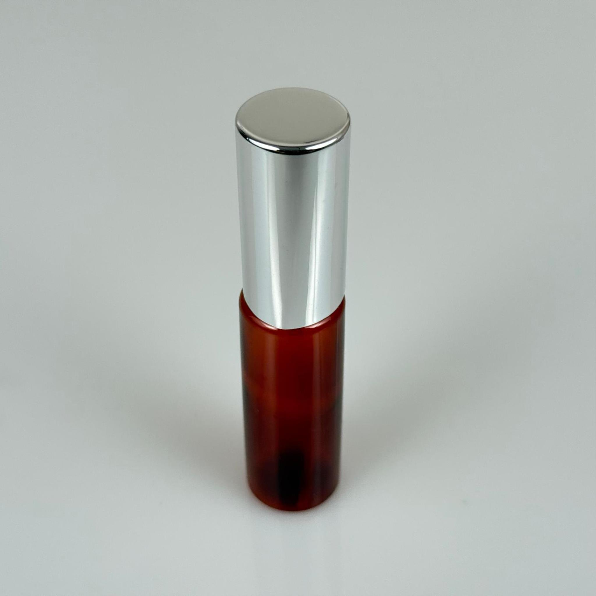 20 ML PET KOLONYA, PARFÜM VB ŞİŞELERİ - METAL ALÜMİNYUM GÜMÜŞ KAPAK + VİDALI SPREY + 20 CC AMBER SHOT ŞİŞE SET TAKIM