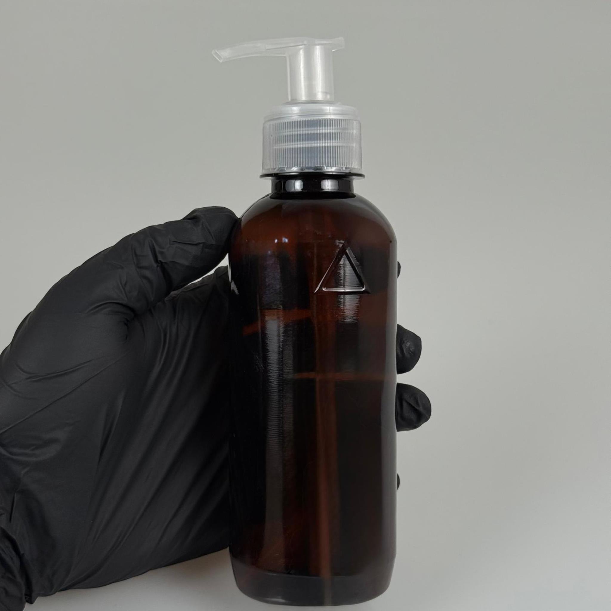 250 CC AMBER SERT PLASTİK ŞİŞE - ŞEFFAF POMPALI - UZUN MODEL - 250 ML KAHVERENGİ POMPALI PET ŞİŞE