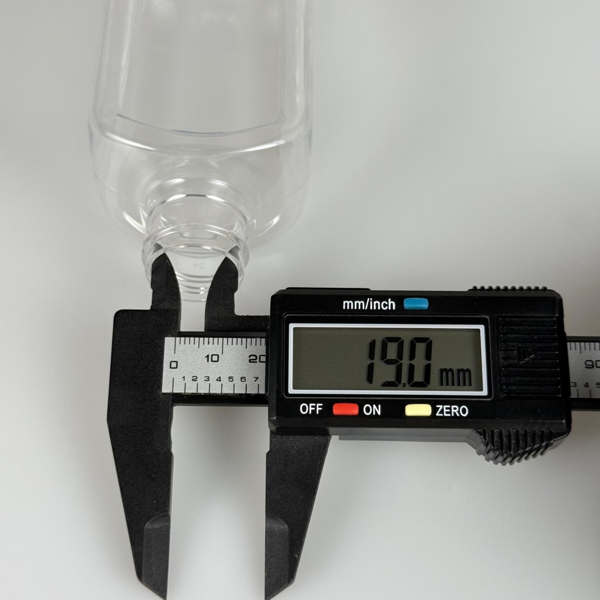 140 CC YASSI KÖŞELİ MODEL ŞEFFAF PET ŞİŞE KAPAKSIZ (24 AĞIZ)