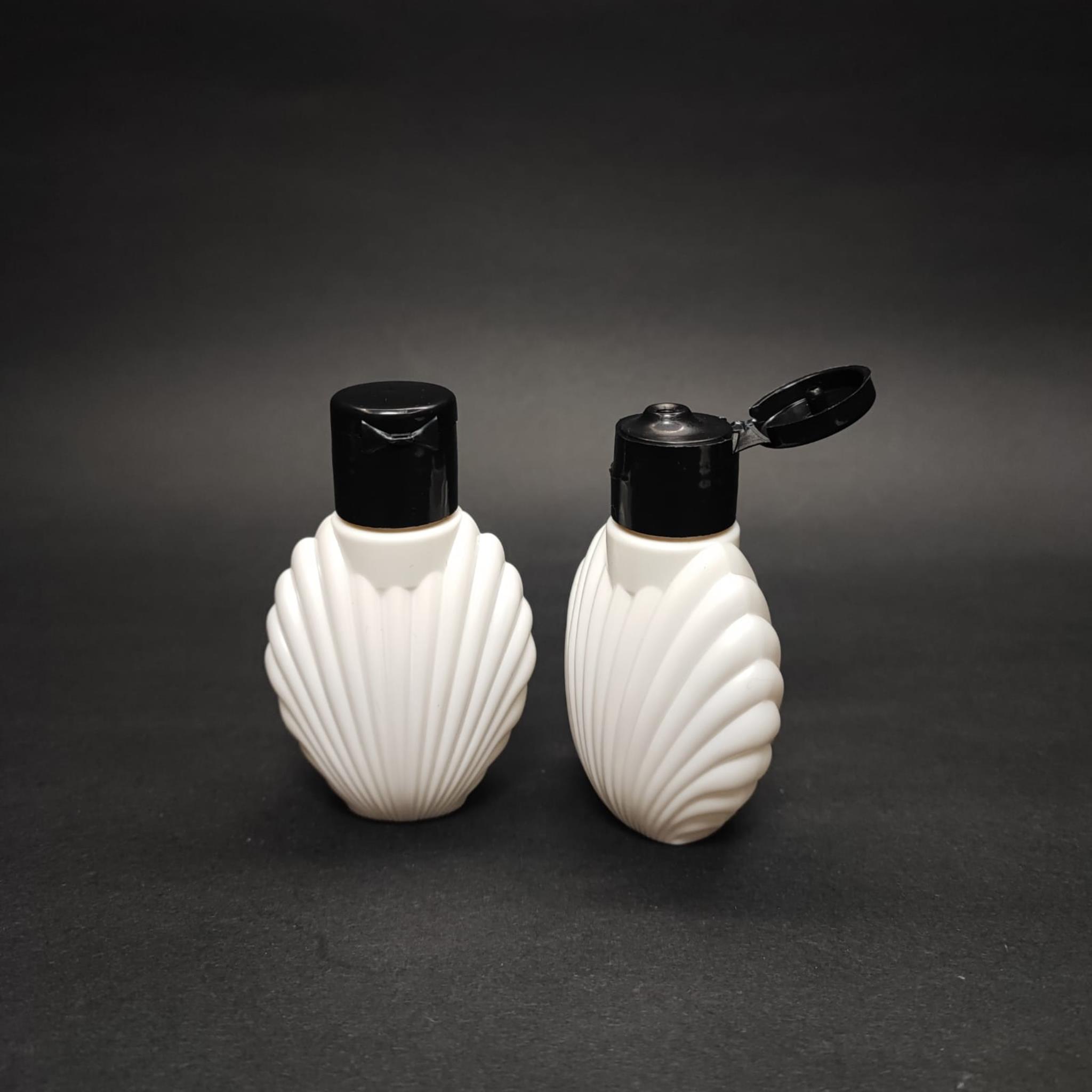 40 CC BEYAZ İSTİRİDYE KOLONYA ŞİŞESİ - SİYAH FLİPTOP KAPAKLI - 40 ML AKITICILI CAMPET PLASTİK KOLONYA ŞİŞESİ